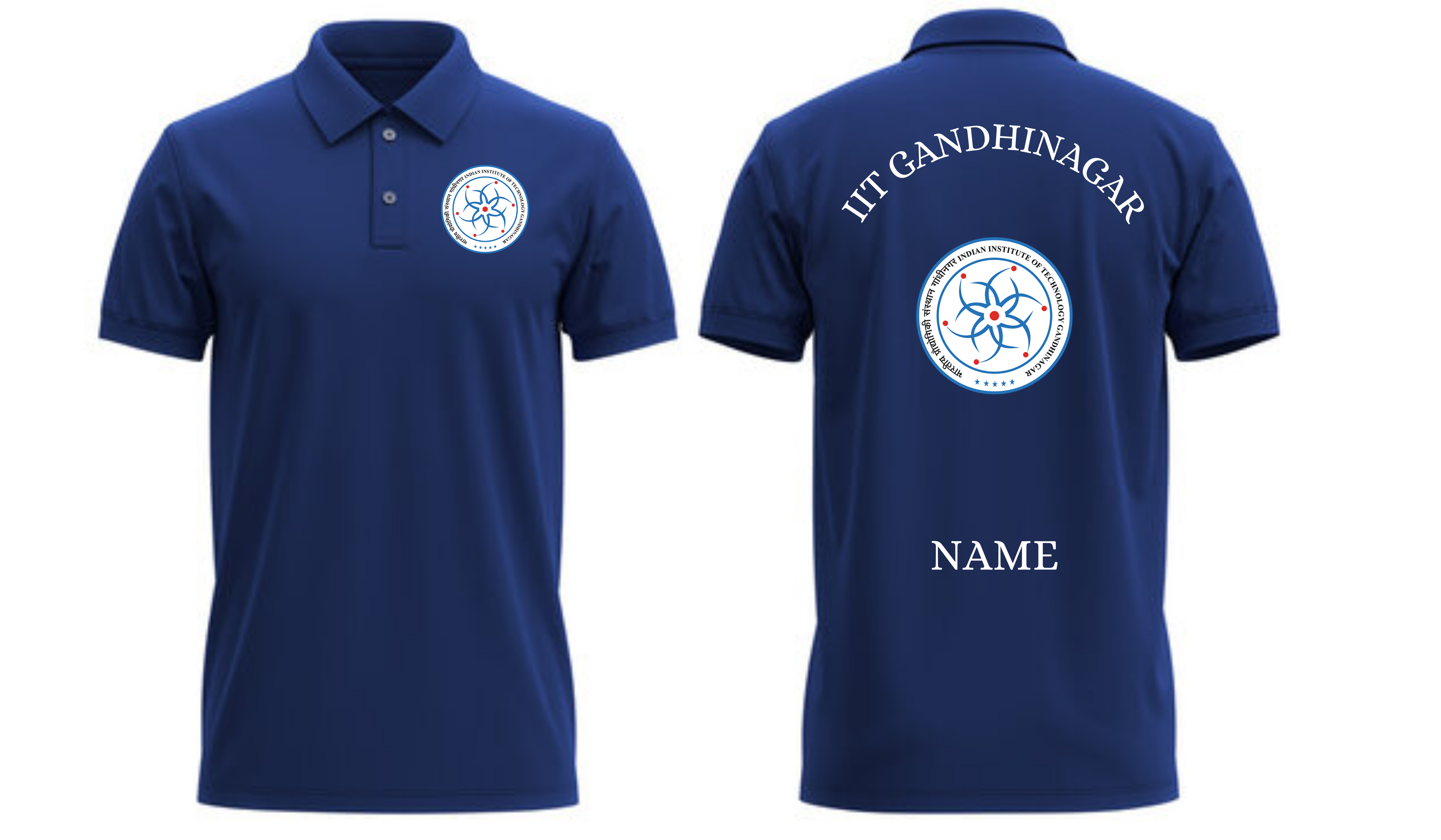 IIT Gandhinagar POLO T-SHIRT Classic Design 1 ( Ak design )