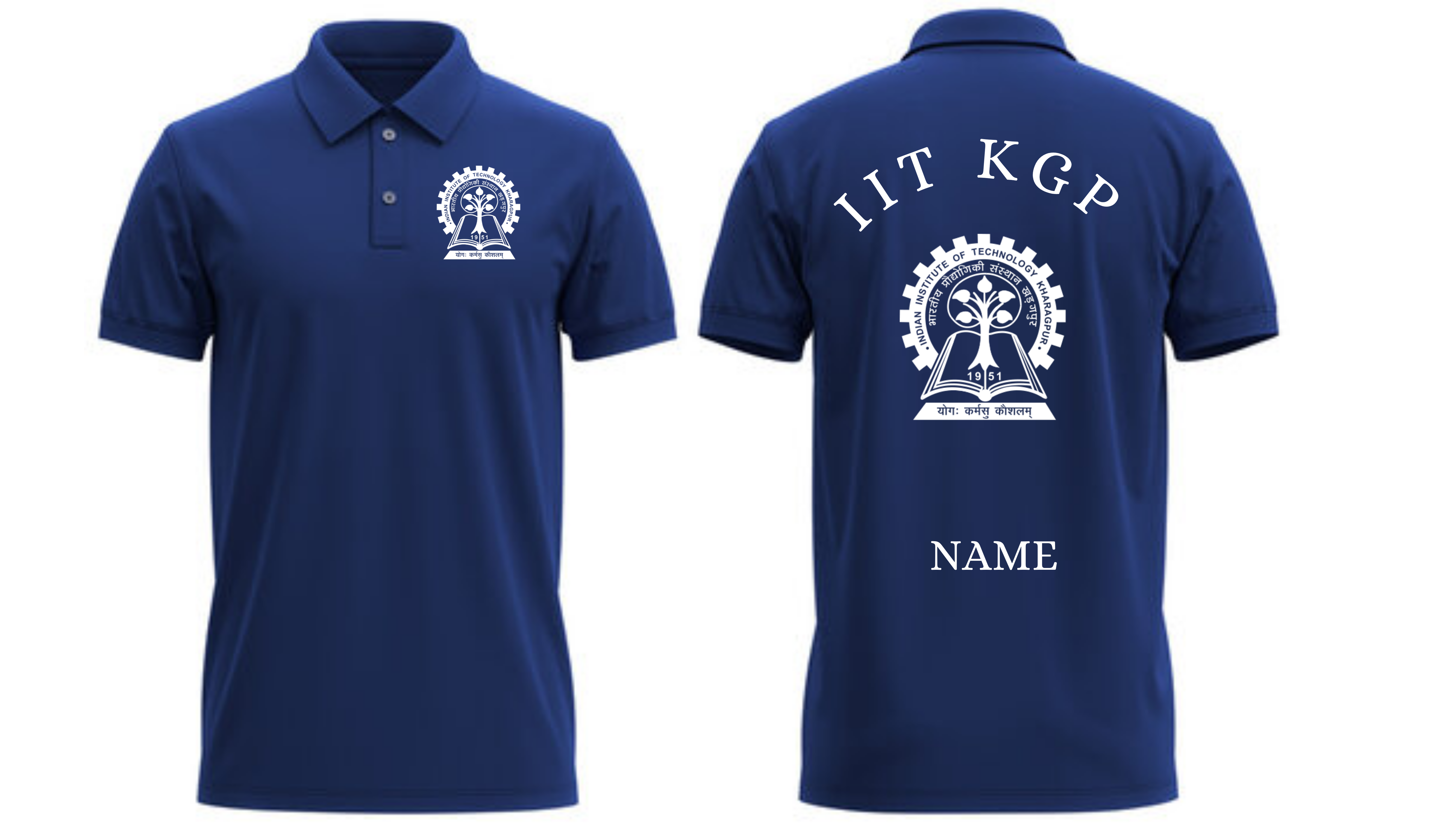 IIT Kharagpur POLO T-SHIRT Classic Design 1 ( Ak design )