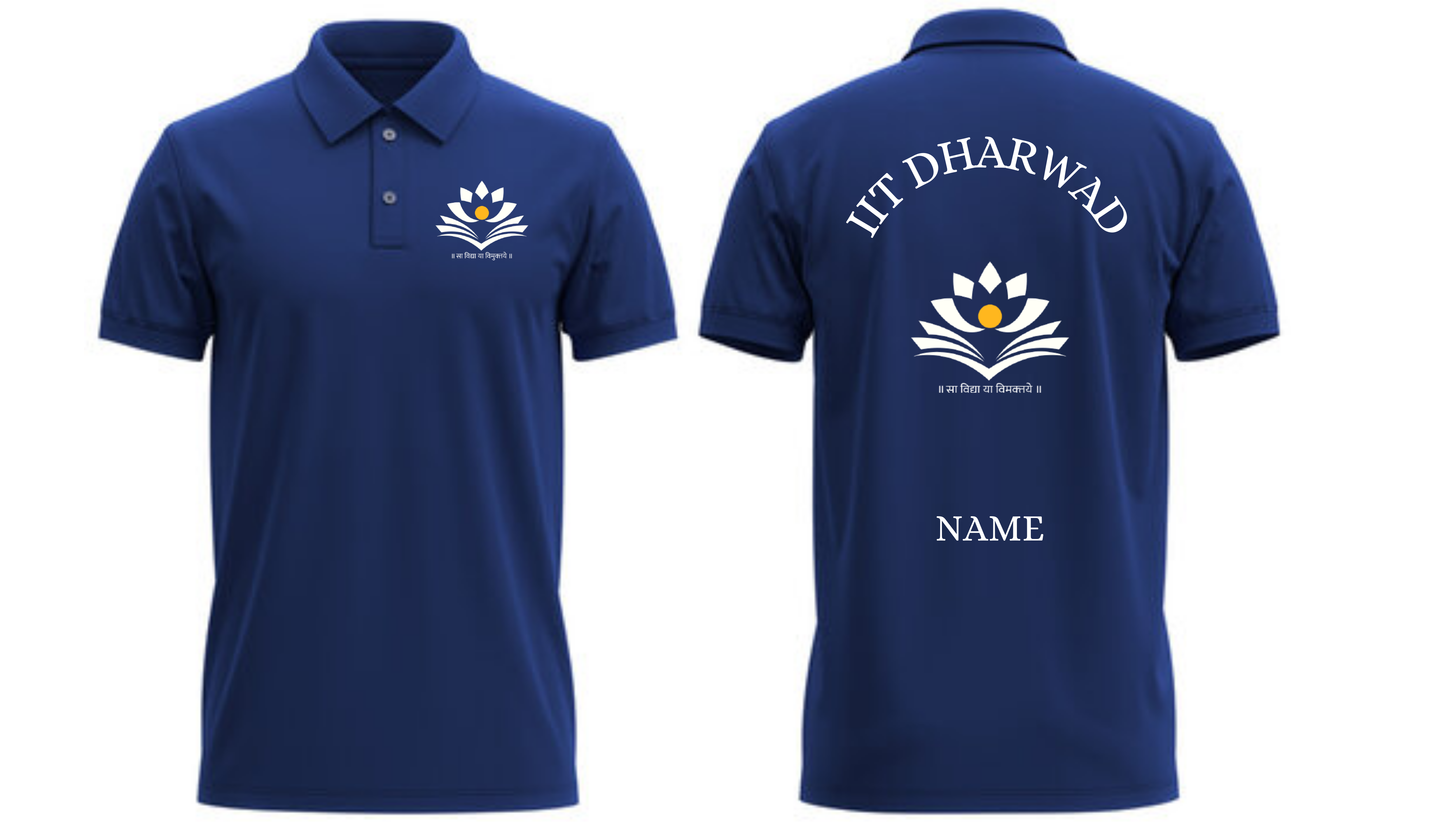 IIT Dharwad POLO T-SHIRT Classic Design 1( Ak design )