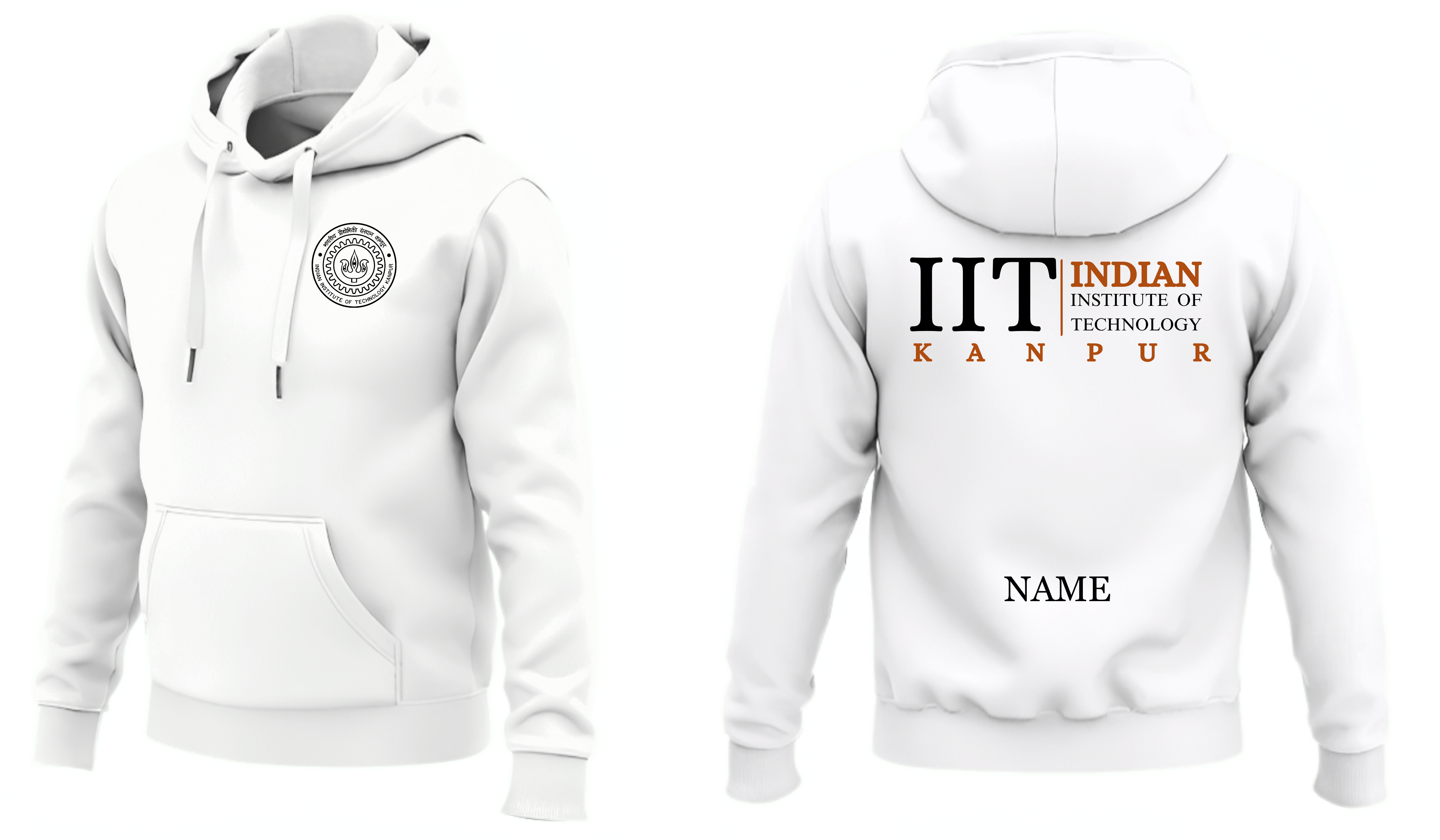 IIT KANPUR Hoodies Classic Design 2 ( Ak Design )