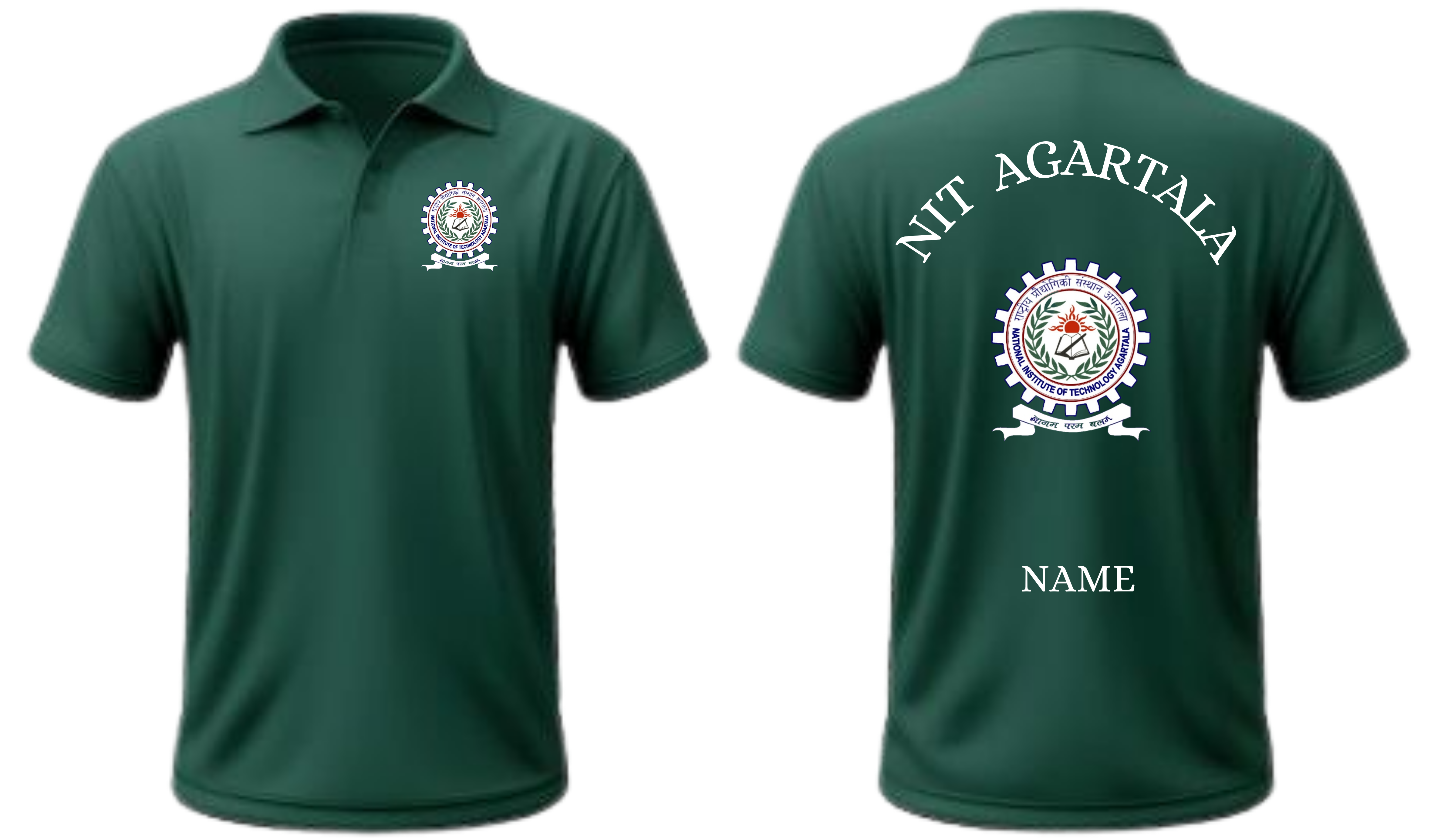 NIT Agartala POLO T-SHIRT Classic Design 1  ( Ak design )