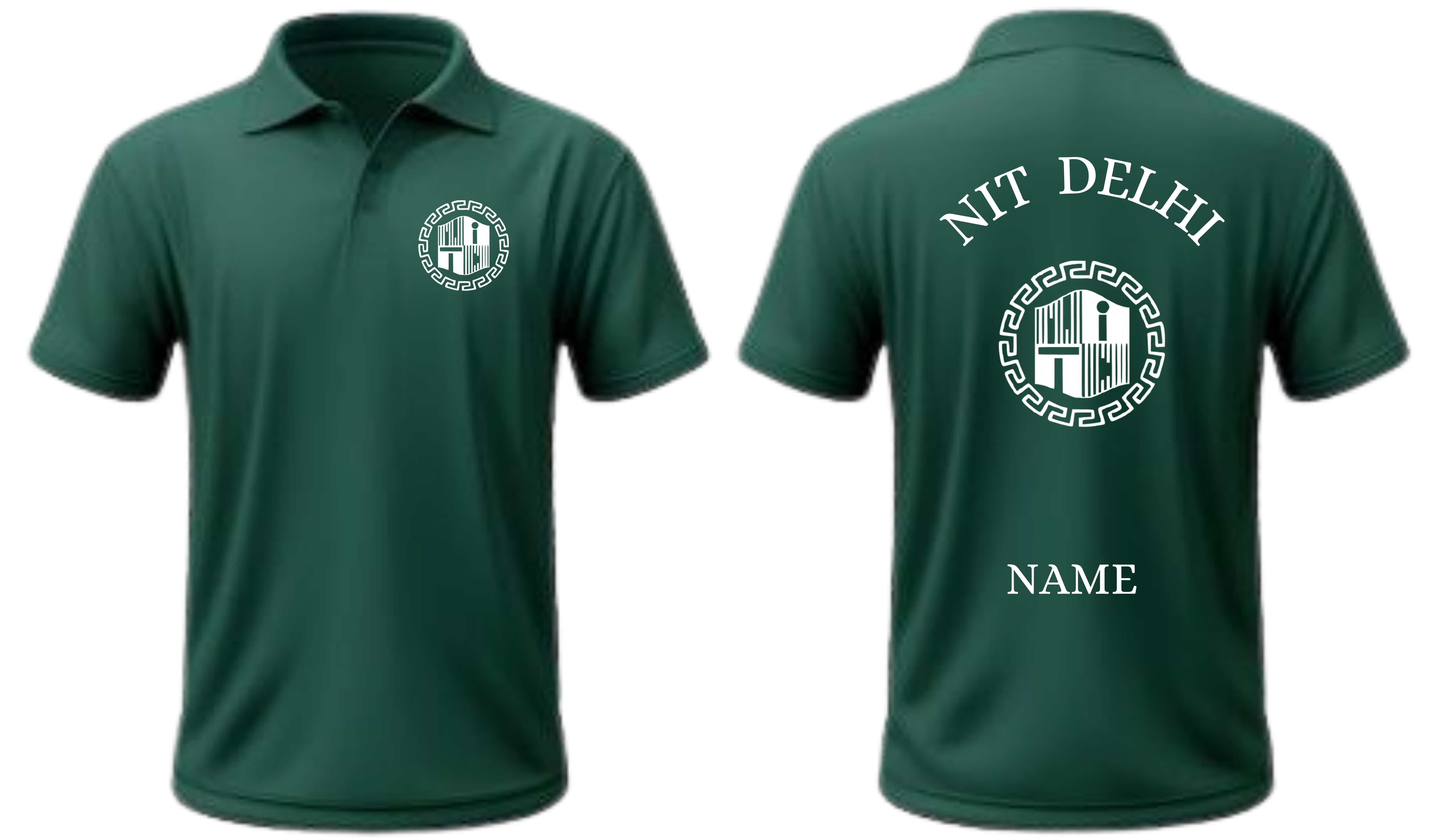 NIT DELHI POLO T-SHIRT Classic Design 1 ( Ak design )