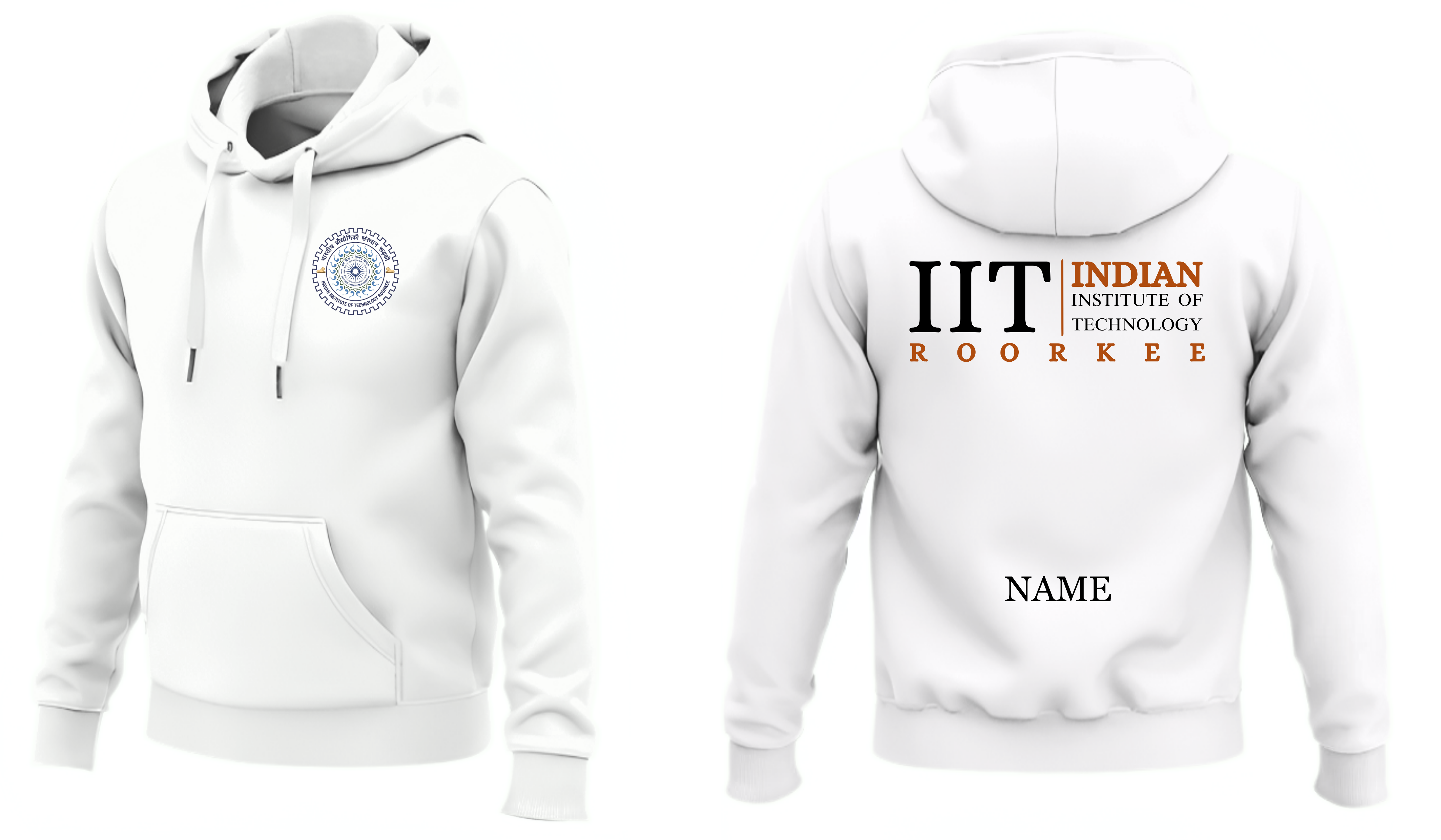 IIT ROORKEE Hoodies Classic Design 2 ( Ak Design )