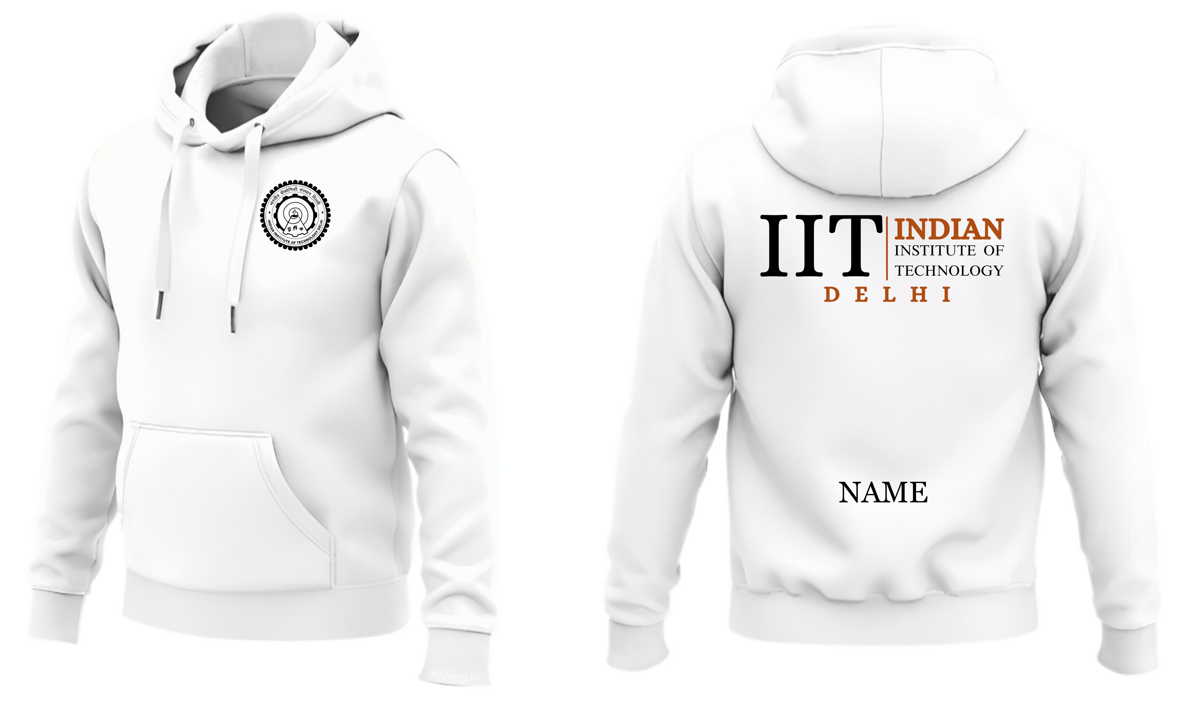 IIT DELHI Hoodies Classic Design 2 ( Ak Design )