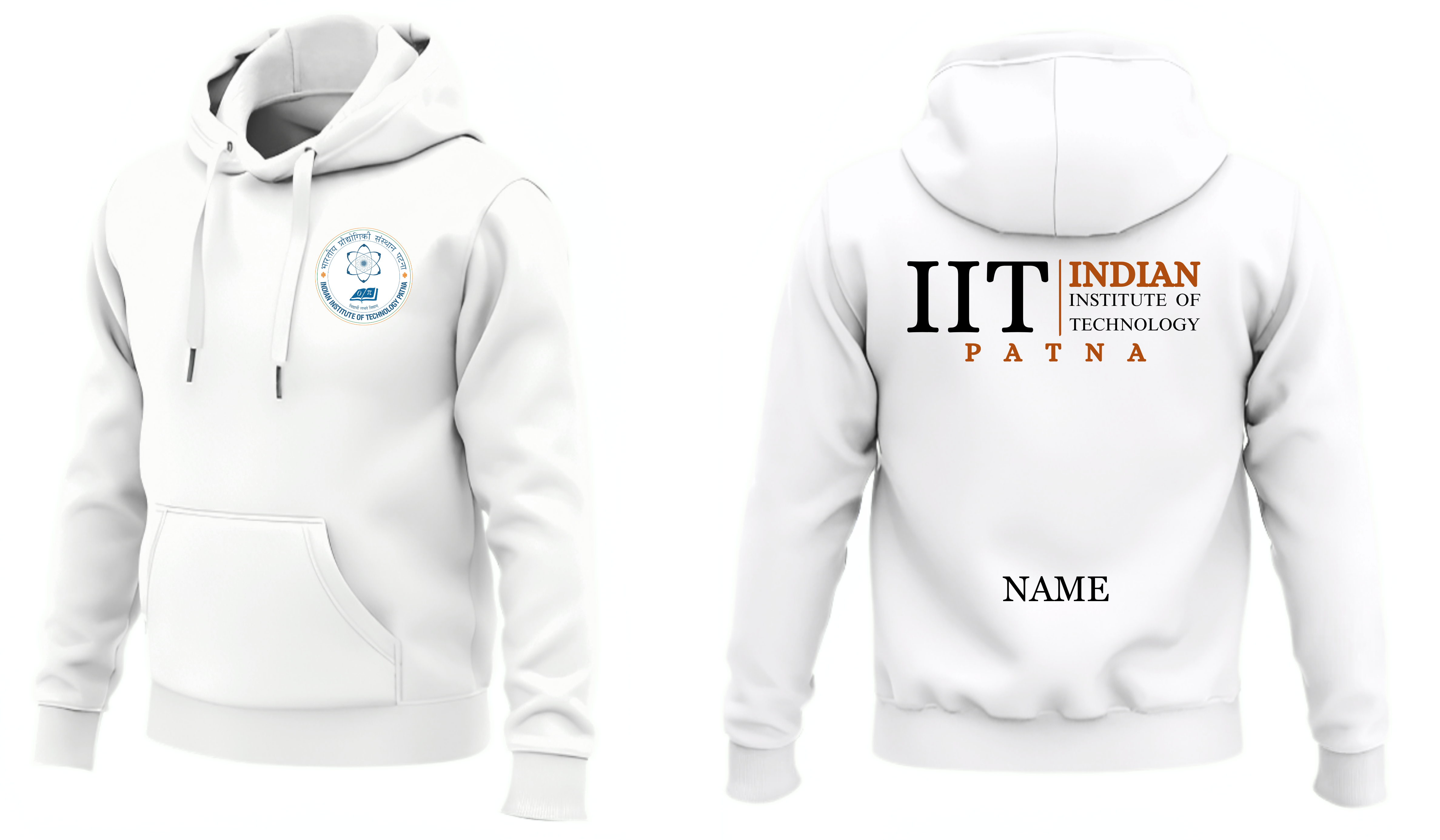 IIT PATNA Hoodies Classic Design 2 ( Ak Design )