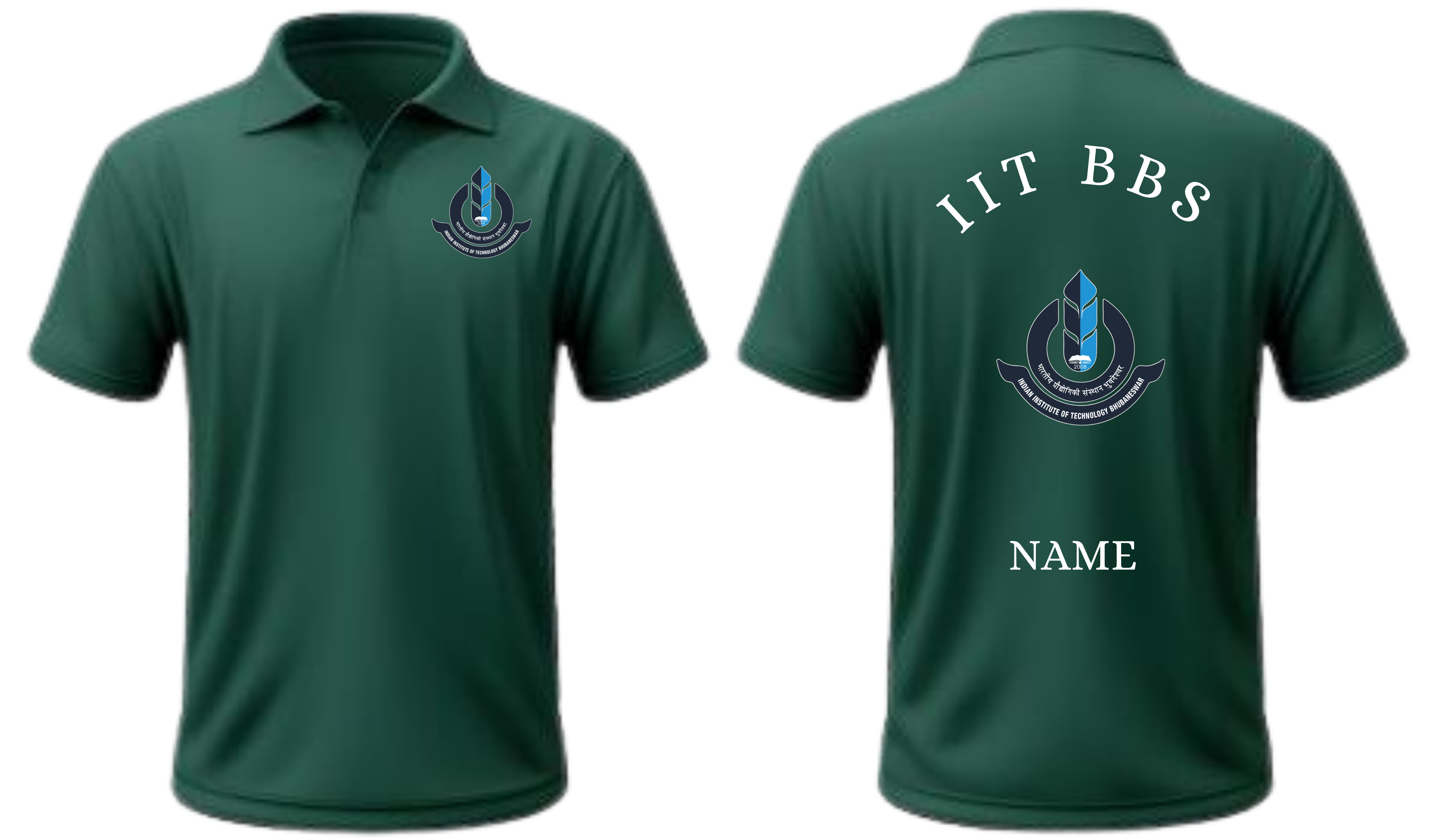 IIT Bhubaneswar POLO T-SHIRT Classic Design 1 ( Ak design )