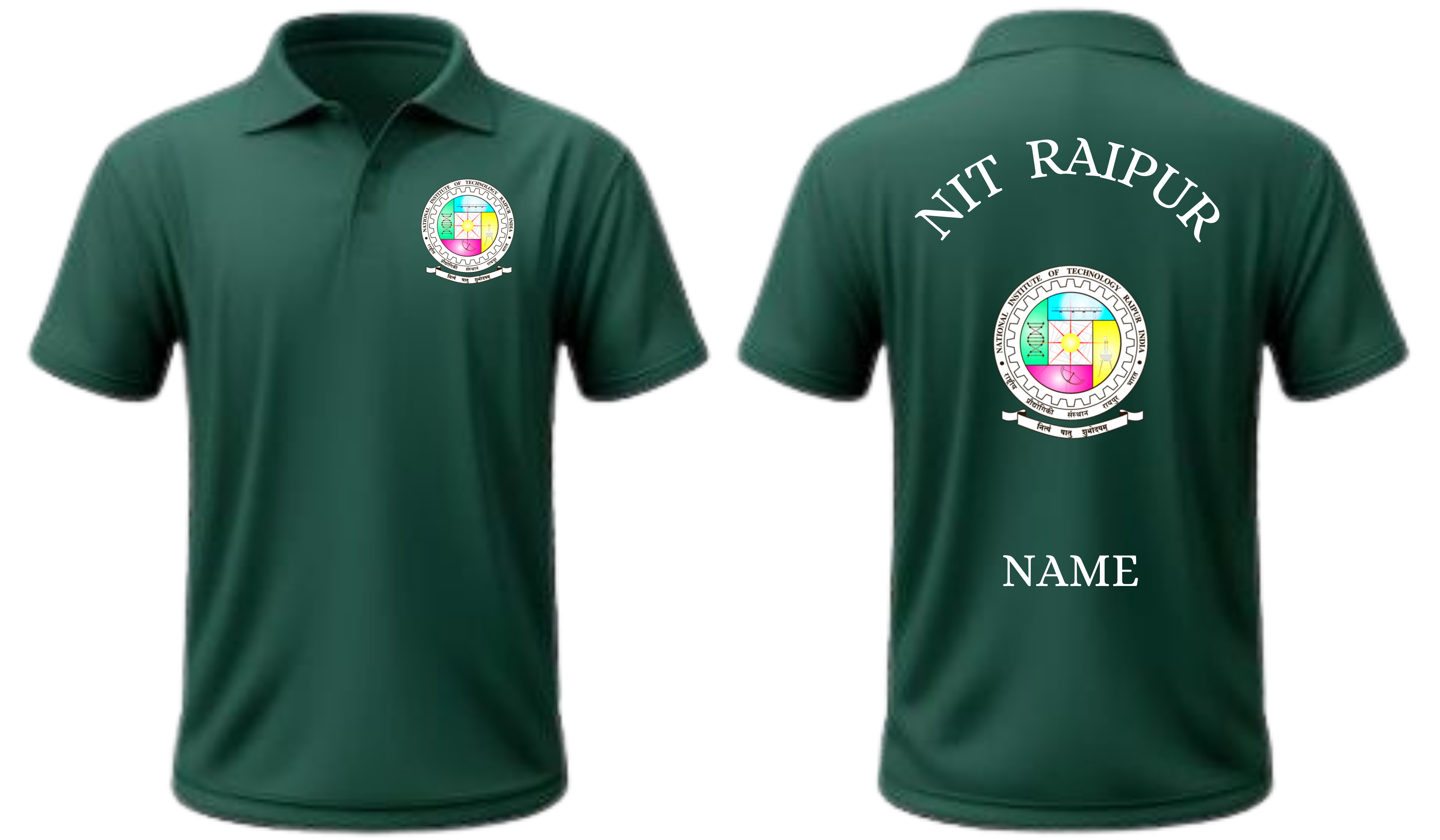 NIT Raipur POLO T-SHIRT Classic Design 1 ( Ak design )