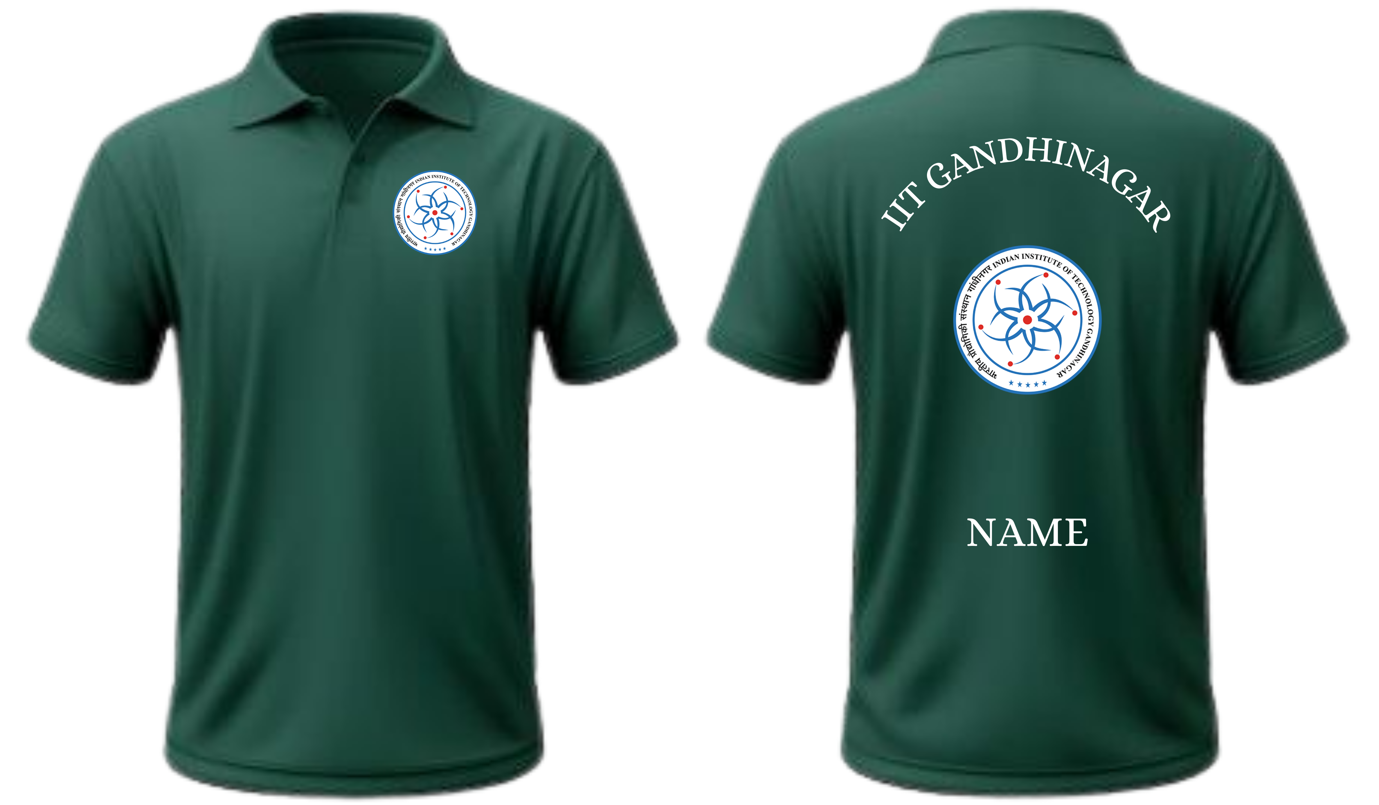 IIT Gandhinagar POLO T-SHIRT Classic Design 1 ( Ak design )