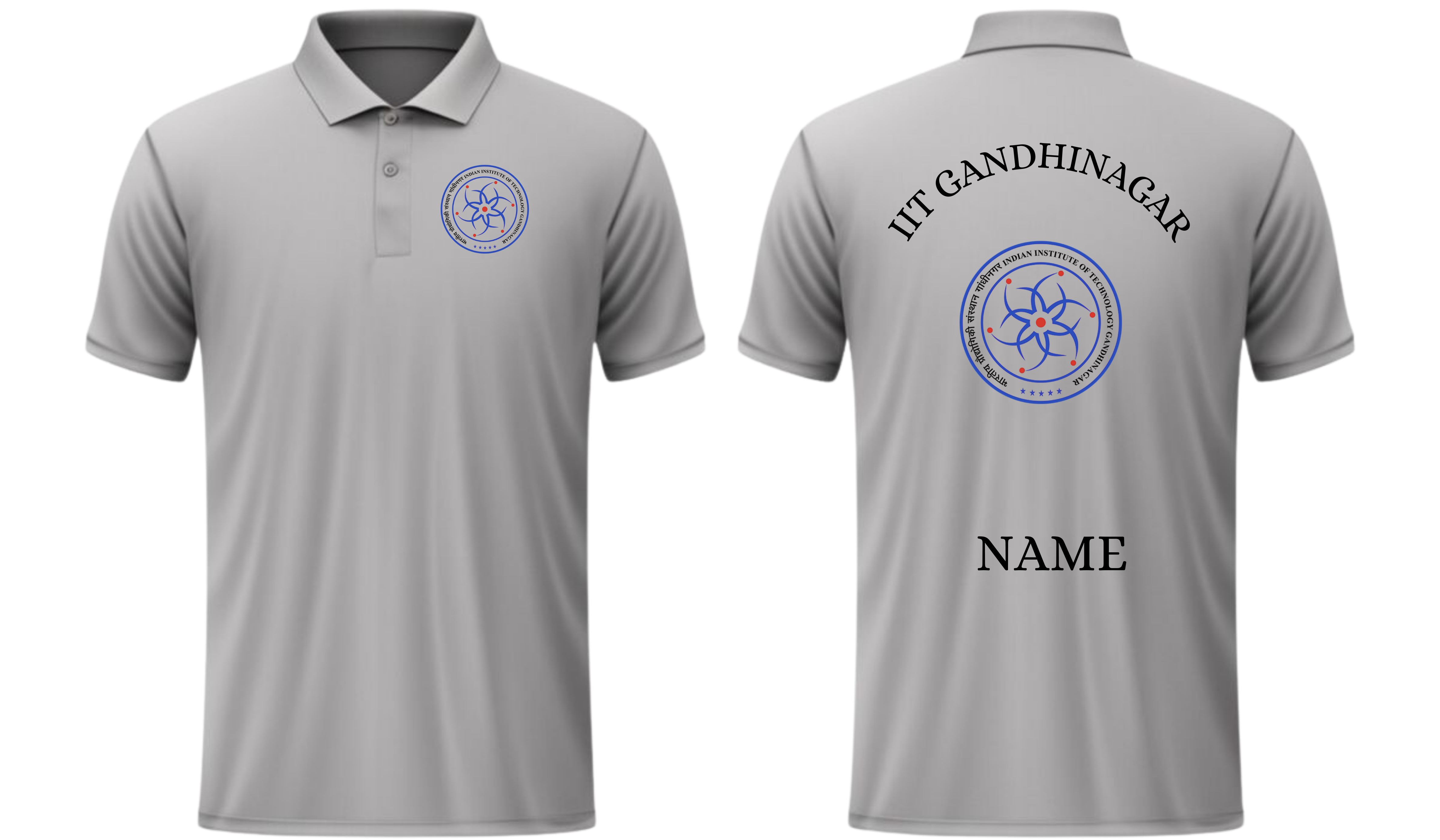 IIT Gandhinagar POLO T-SHIRT Classic Design 1 ( Ak design )