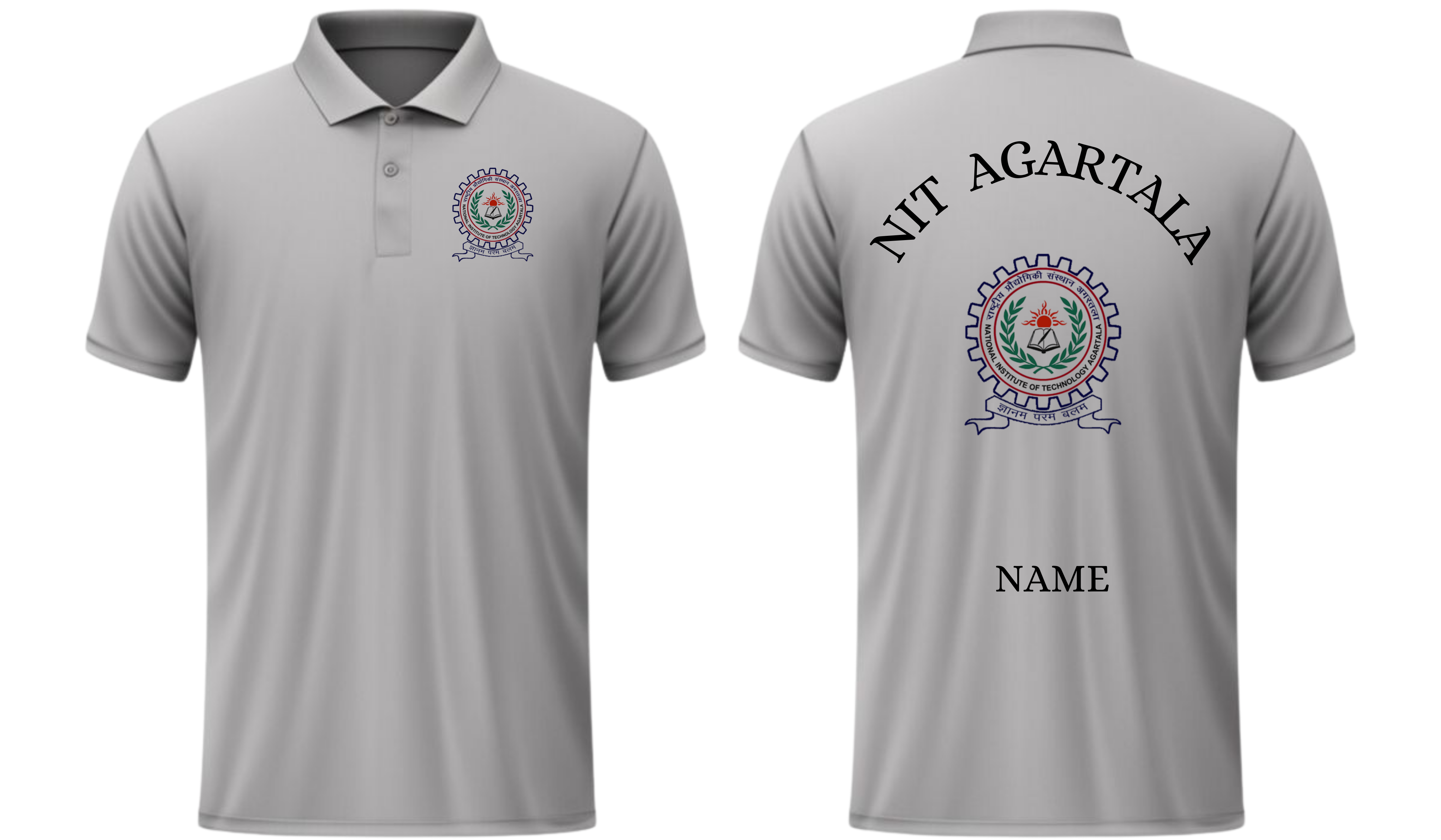 NIT Agartala POLO T-SHIRT Classic Design 1  ( Ak design )