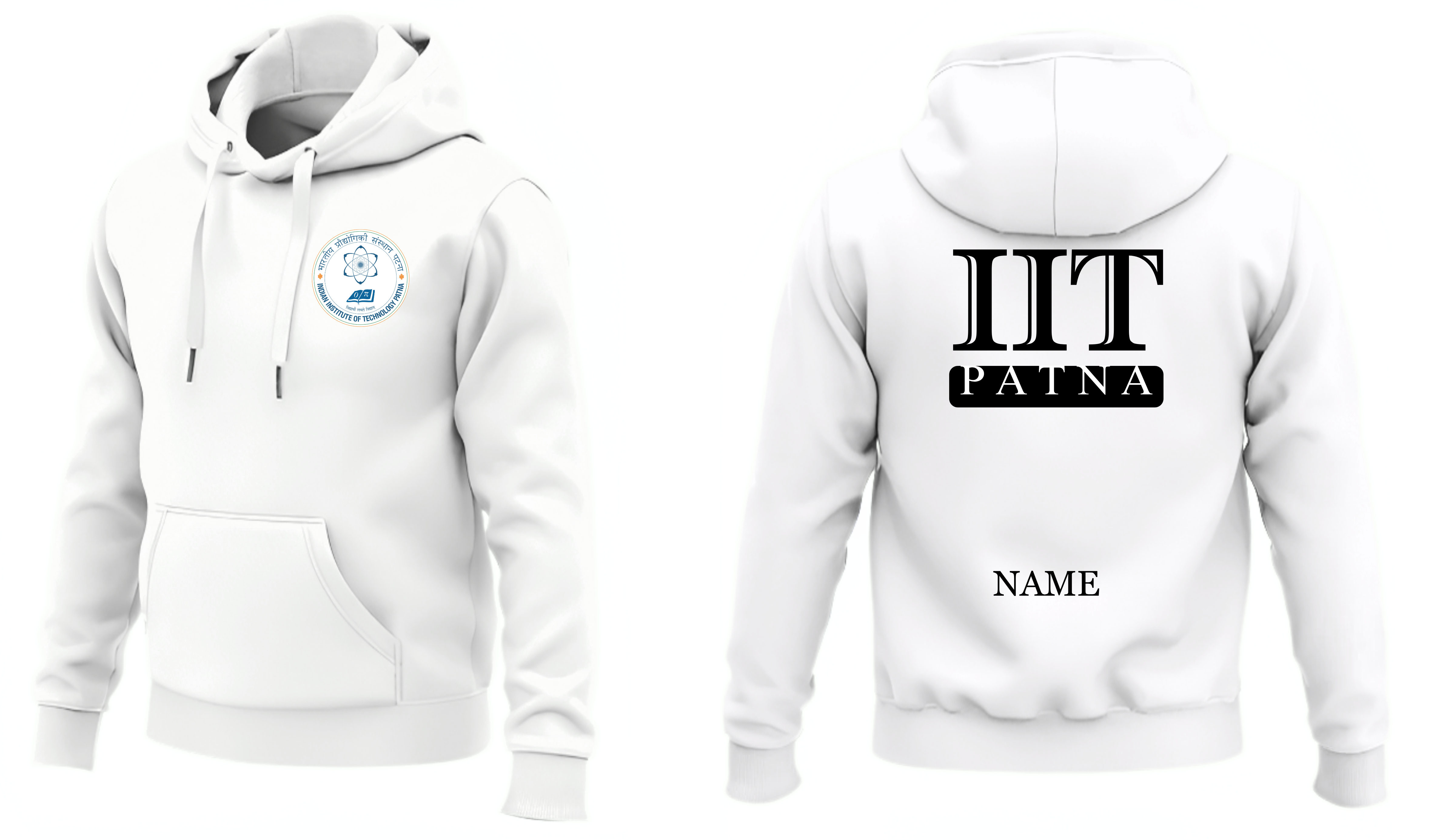 IIT PATNA Hoodies Classic Design 3 ( Ak Design )