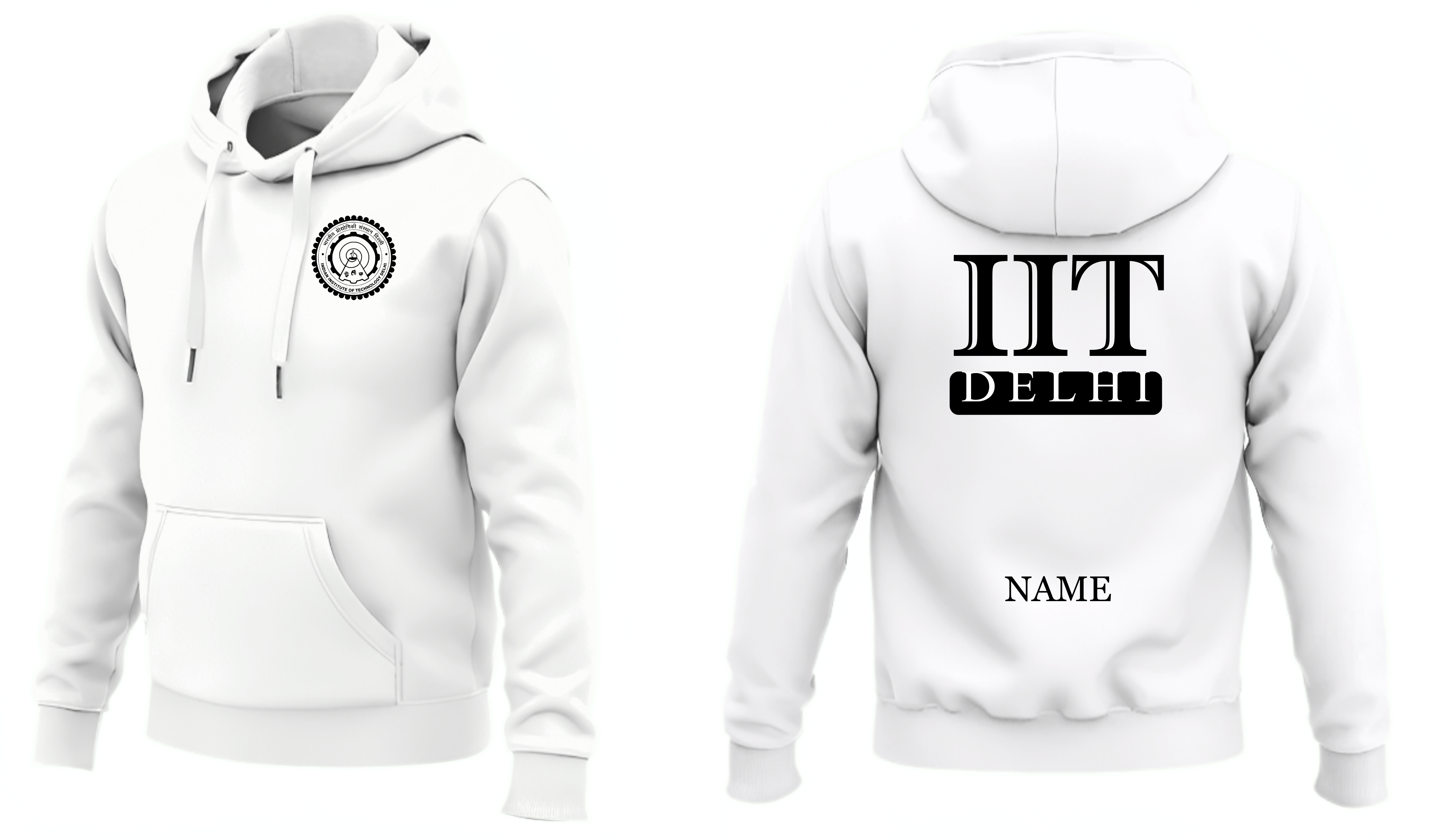 IIT DELHI Hoodies Classic Design 3 ( Ak Design )