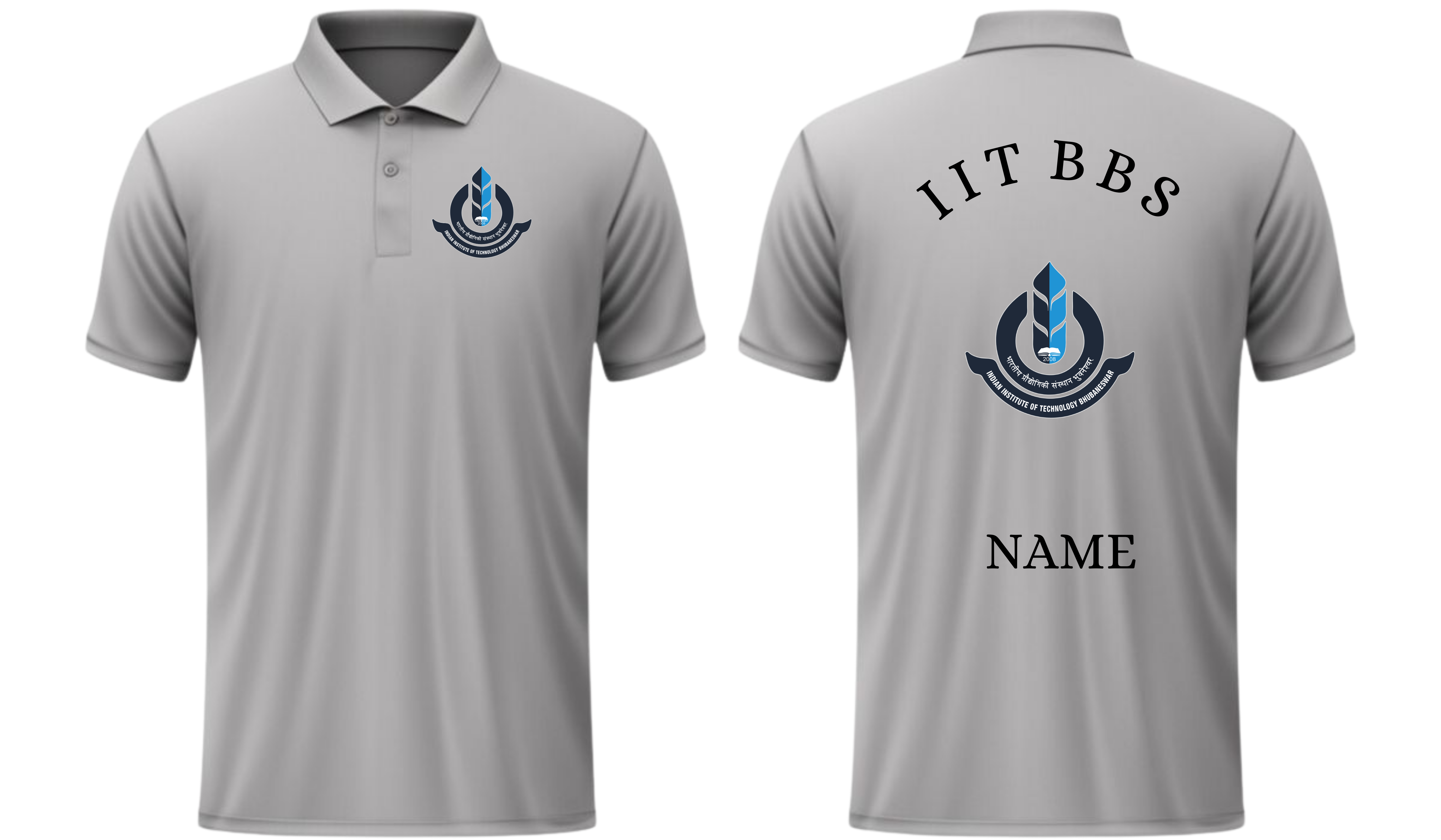 IIT Bhubaneswar POLO T-SHIRT Classic Design 1 ( Ak design )