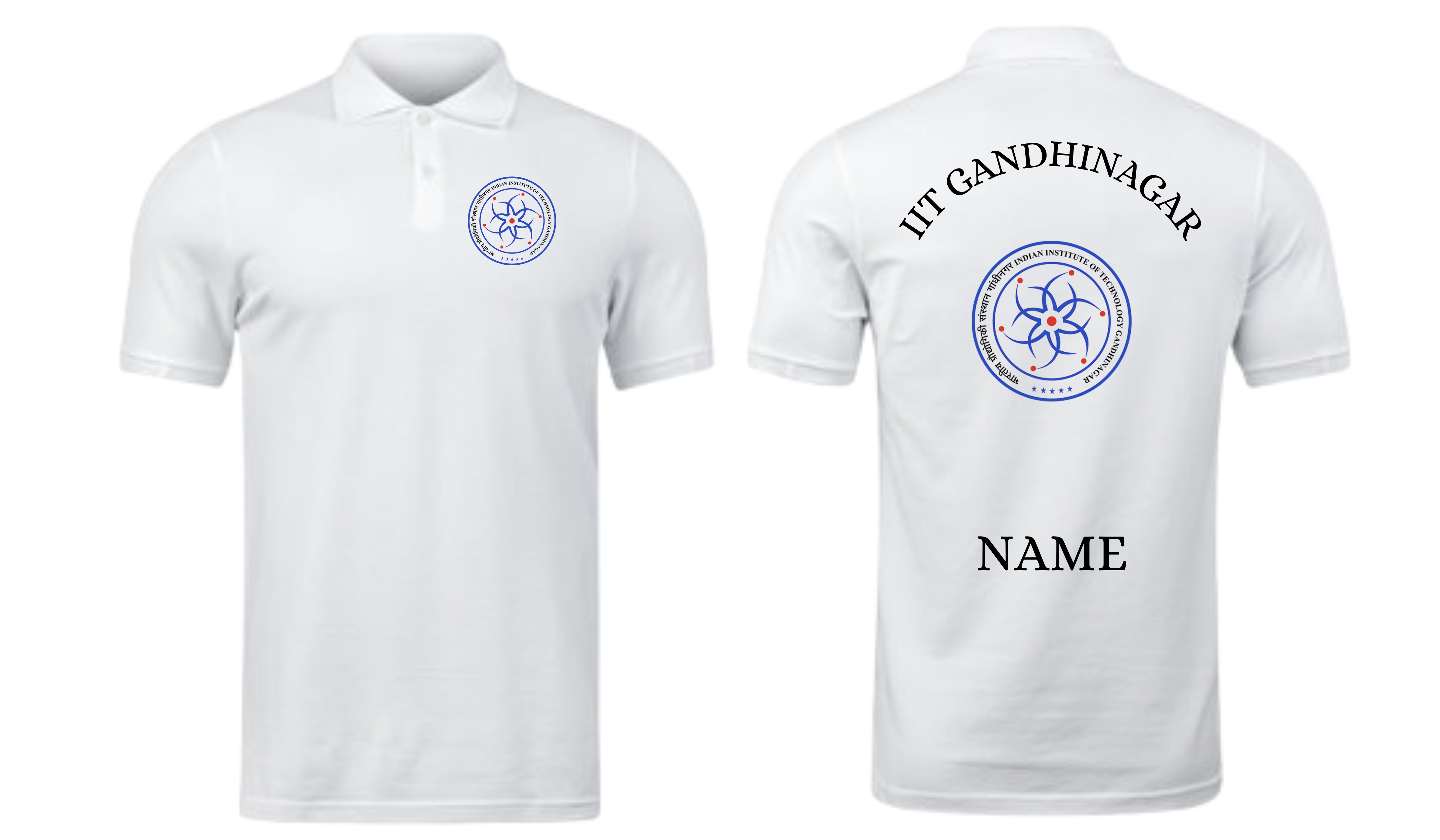 IIT Gandhinagar POLO T-SHIRT Classic Design 1 ( Ak design )