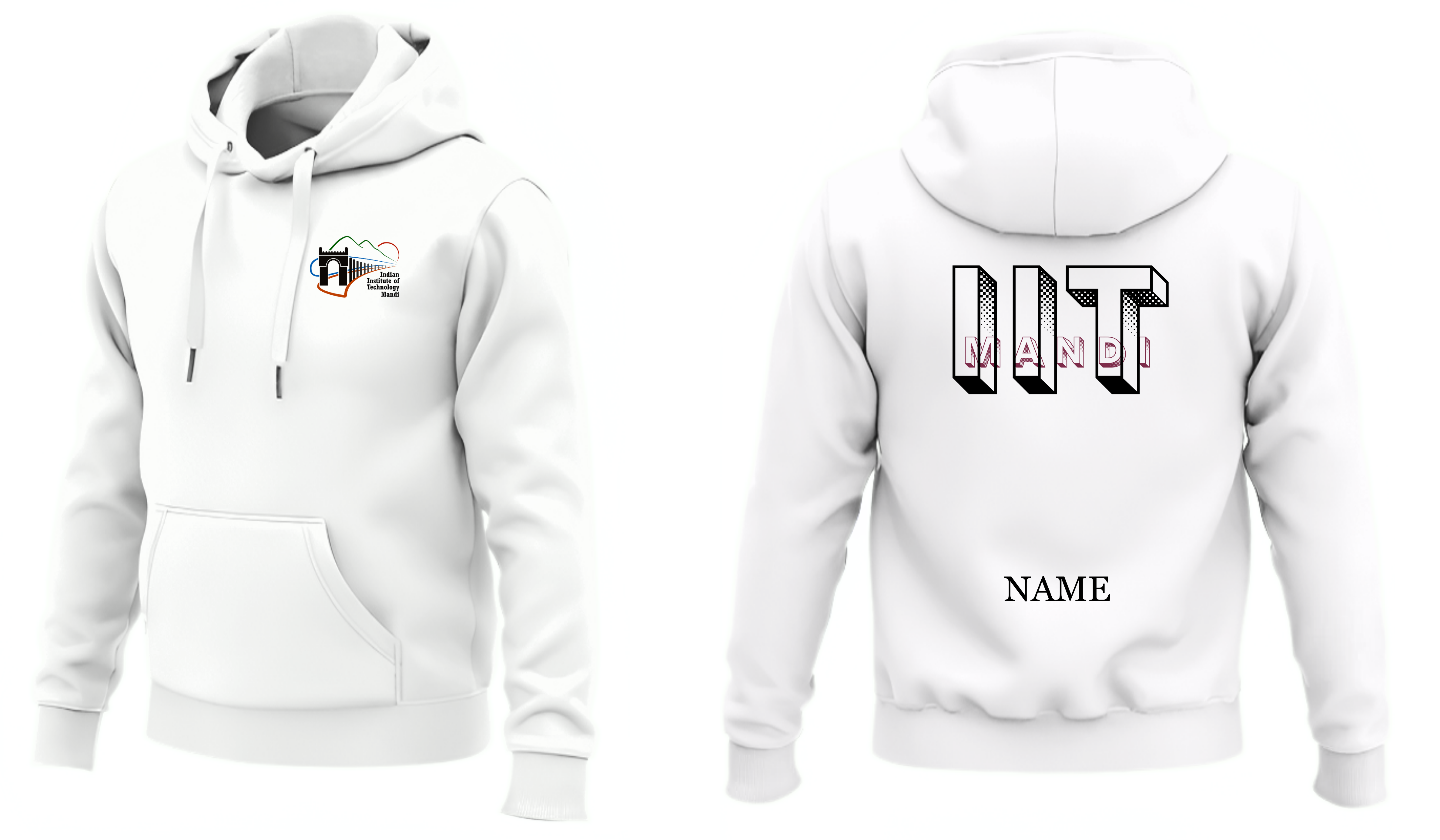 IIT MANDI Hoodies Classic Design 4 ( Ak Design )