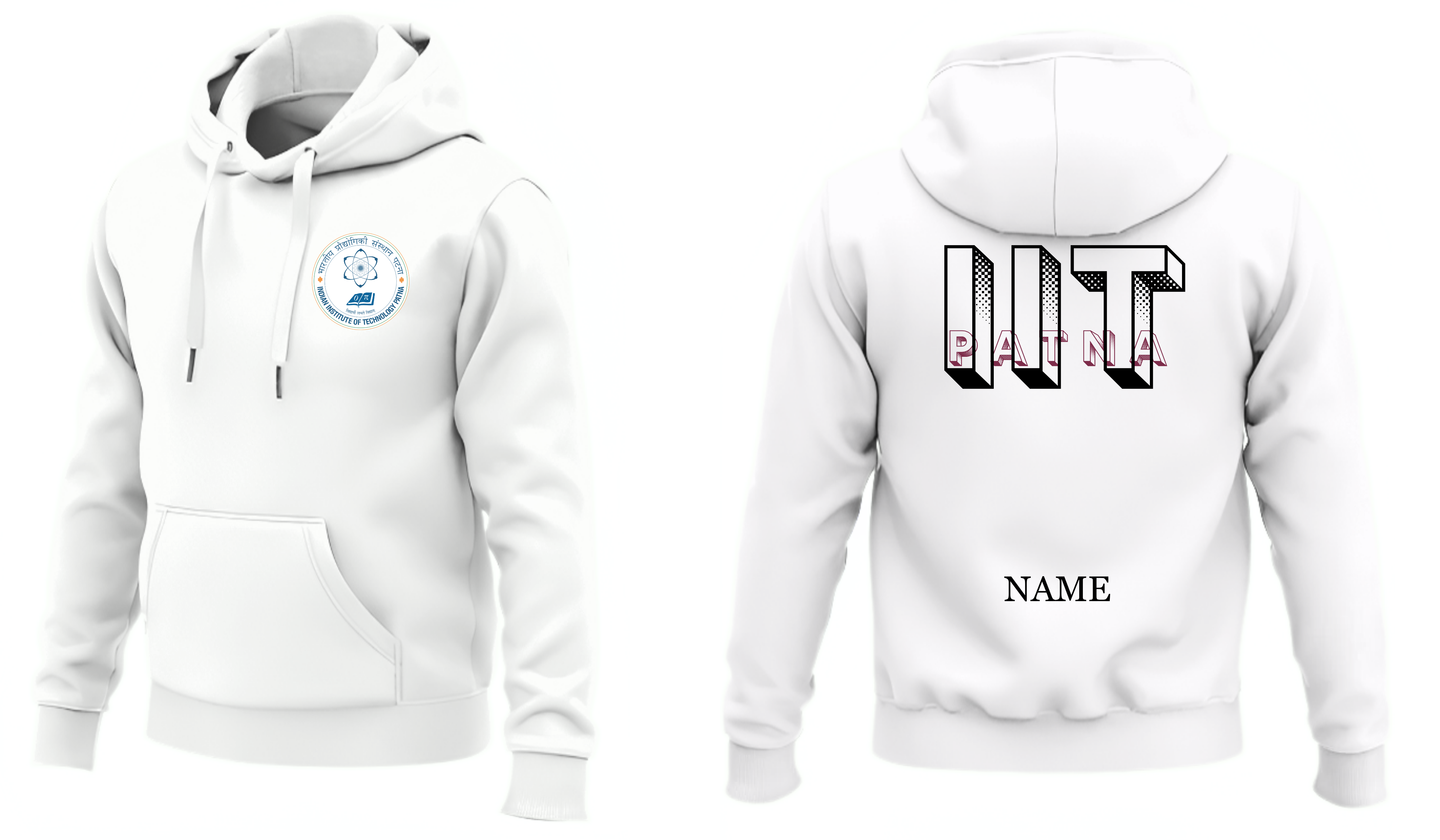 IIT PATNA Hoodies Classic Design 4 ( Ak Design )