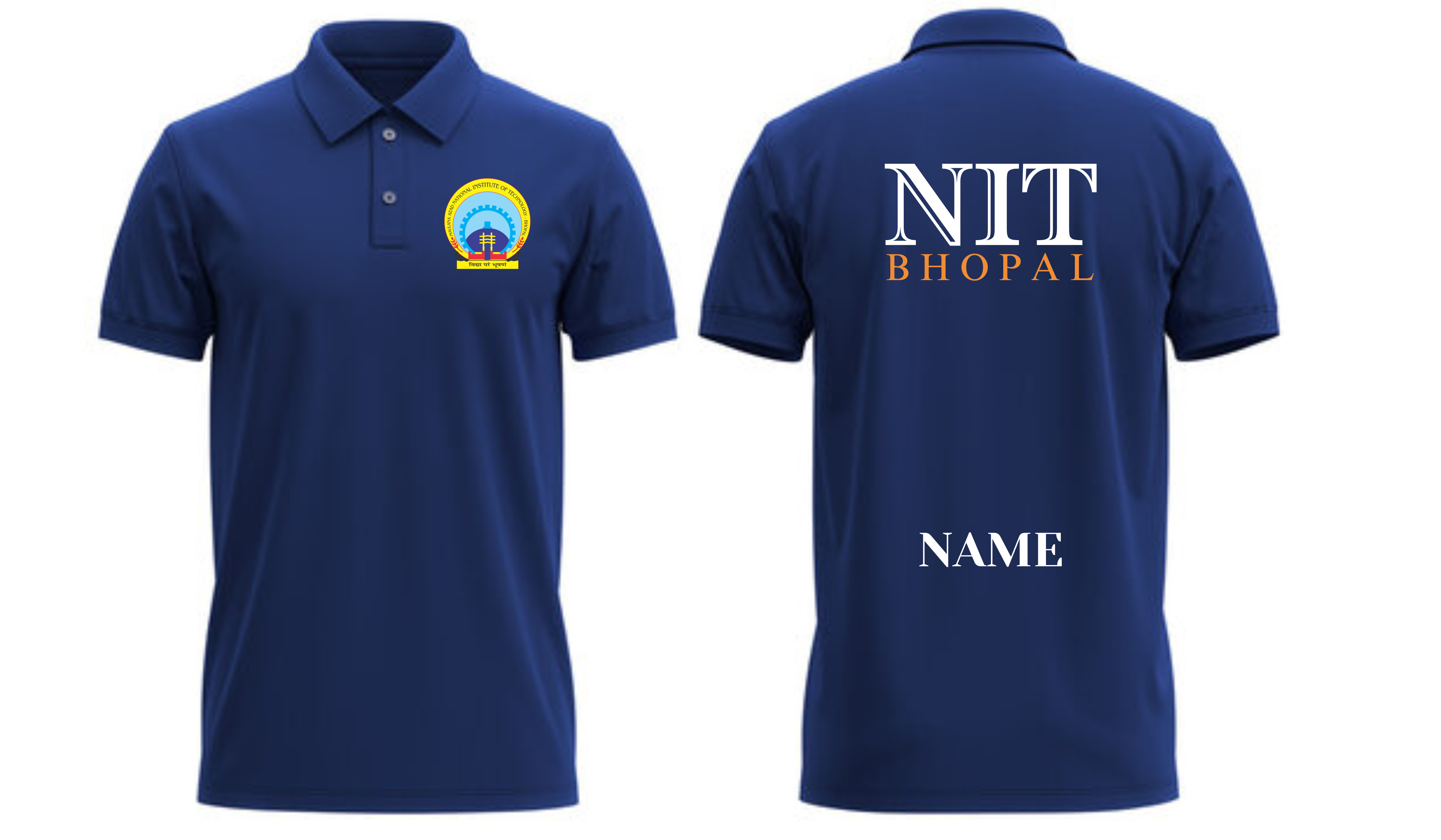 NIT BHOPAL POLO T-SHIRT ITC Century Handtooled Design  ( Ak design )