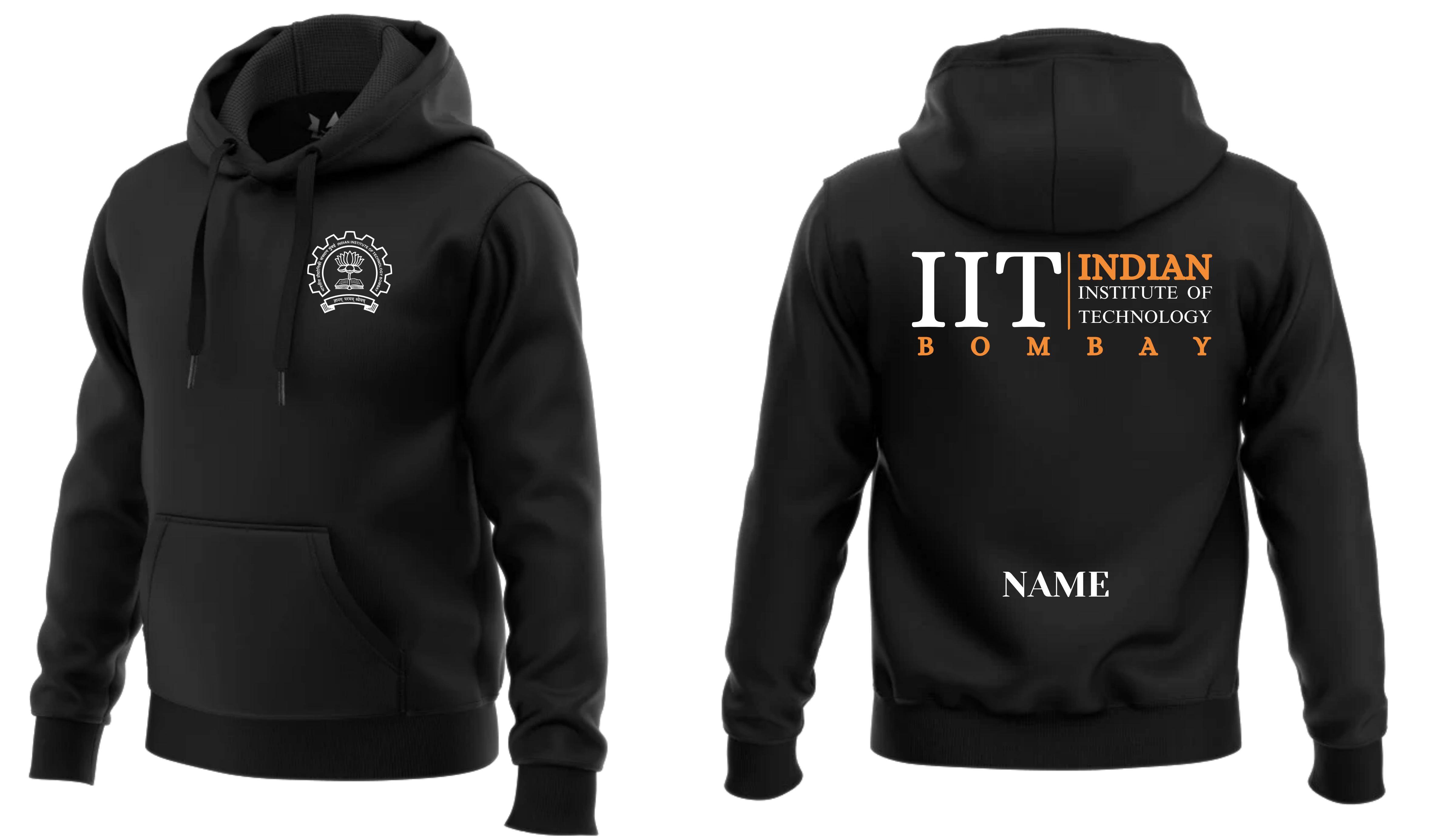 IIT BOMBAY Hoodies Classic Design 2 ( Ak Design )
