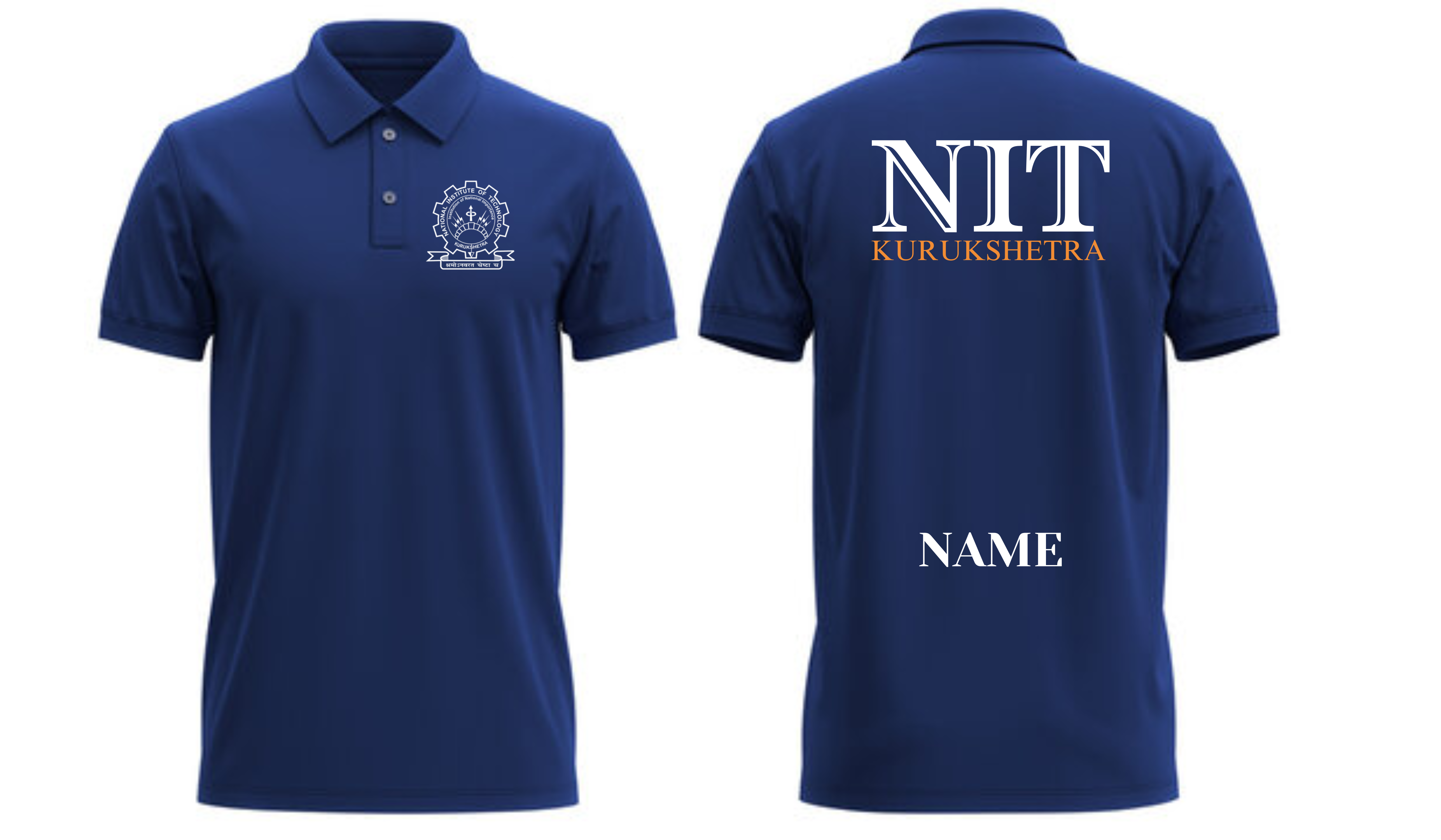 NIT Kurukshetra POLO T-SHIRT ITC Century handtooled Design ( Ak design )