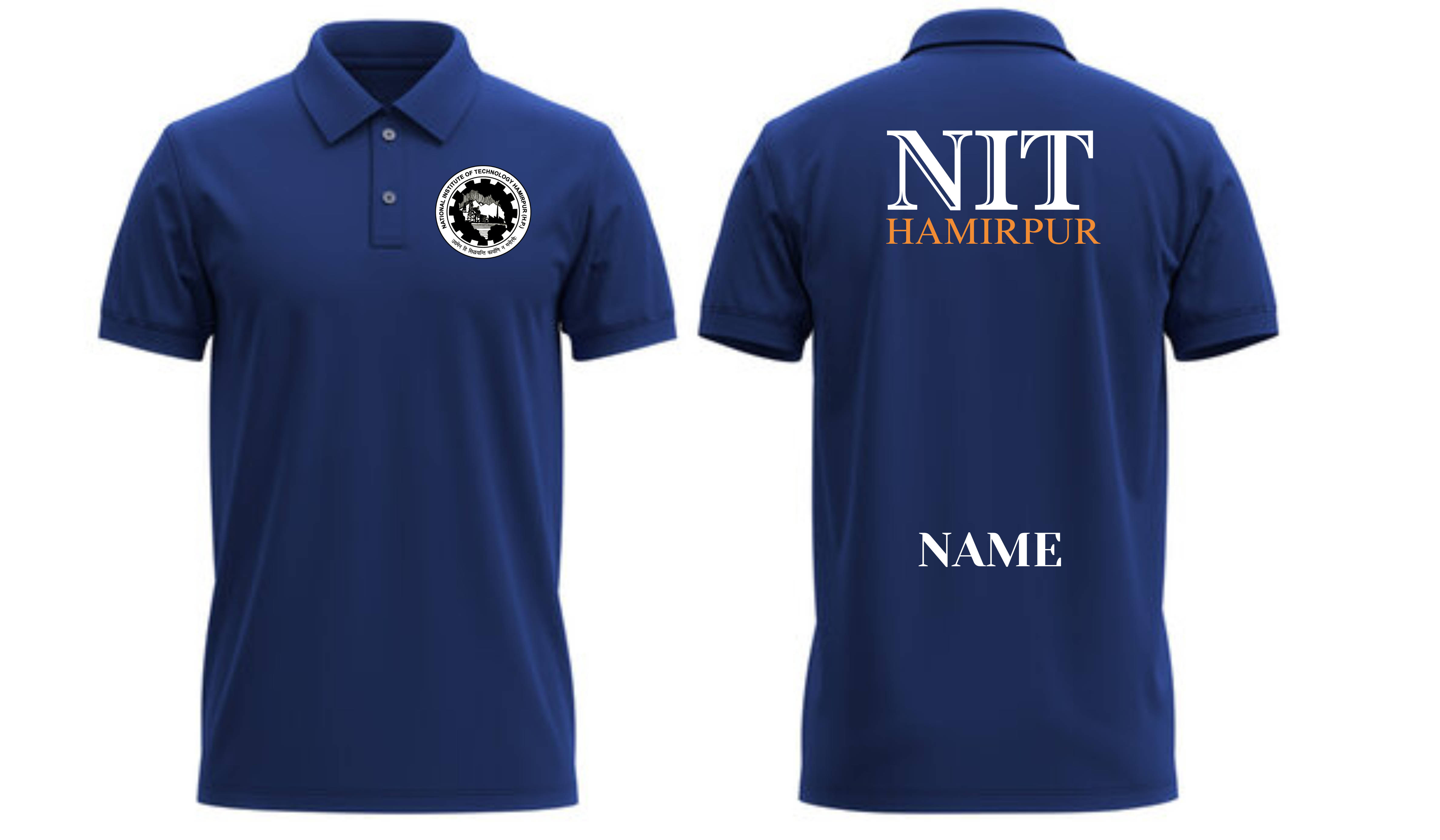 NIT Hamirpur POLO T-SHIRT ITC Century Handtooled Design ( Ak design )