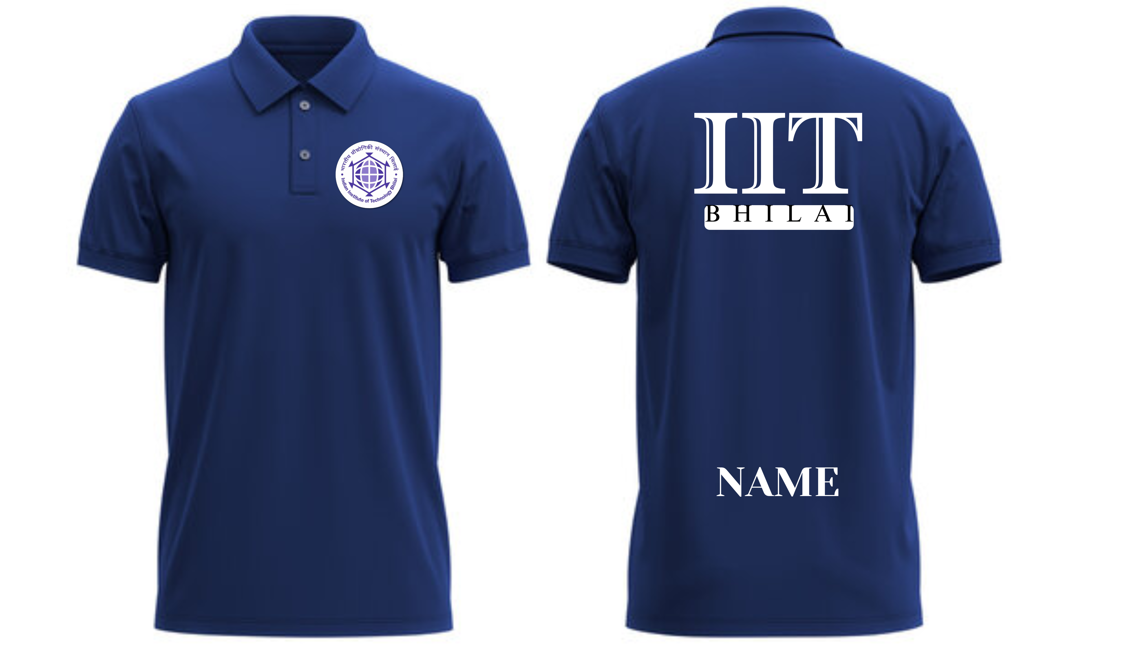 IIT BHILAI POLO T-SHIRT ITC Century Handtooled Design  ( Ak design )