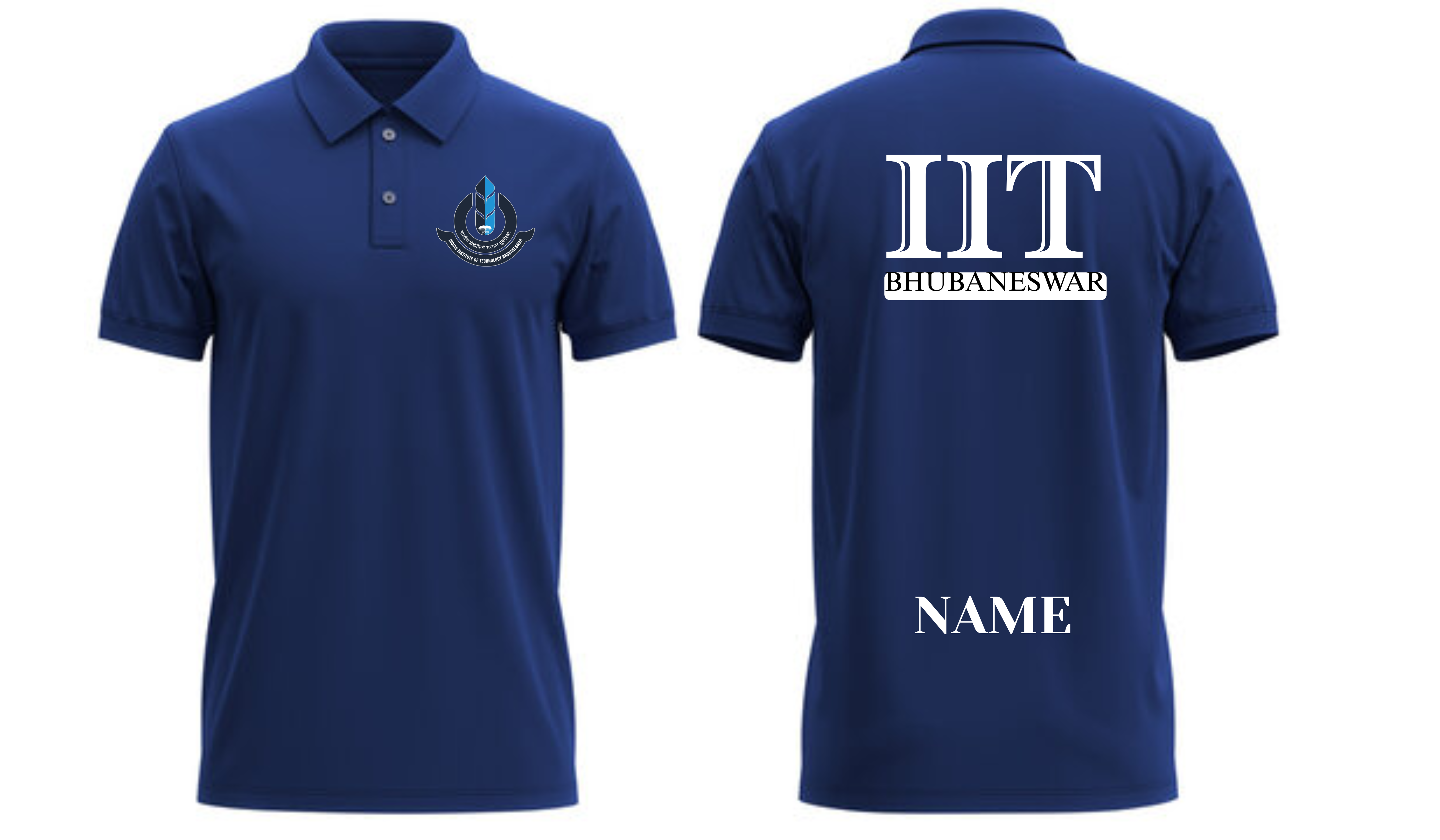 IIT Bhubaneswar POLO T-SHIRT ITC Century Handtooled Design ( Ak design )