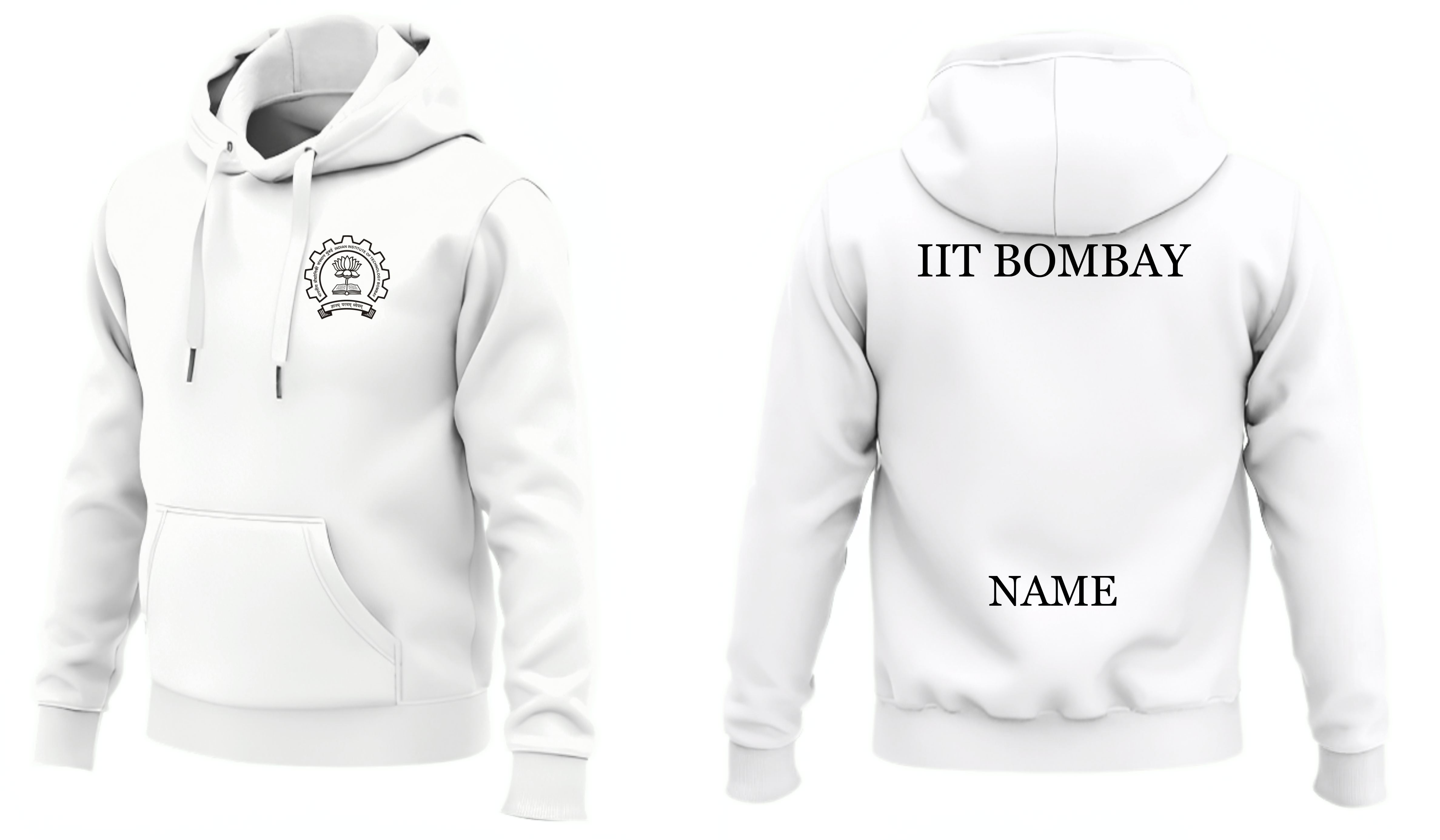 IIT BOMBAY Hoodies Classic Design  ( Ak Design )