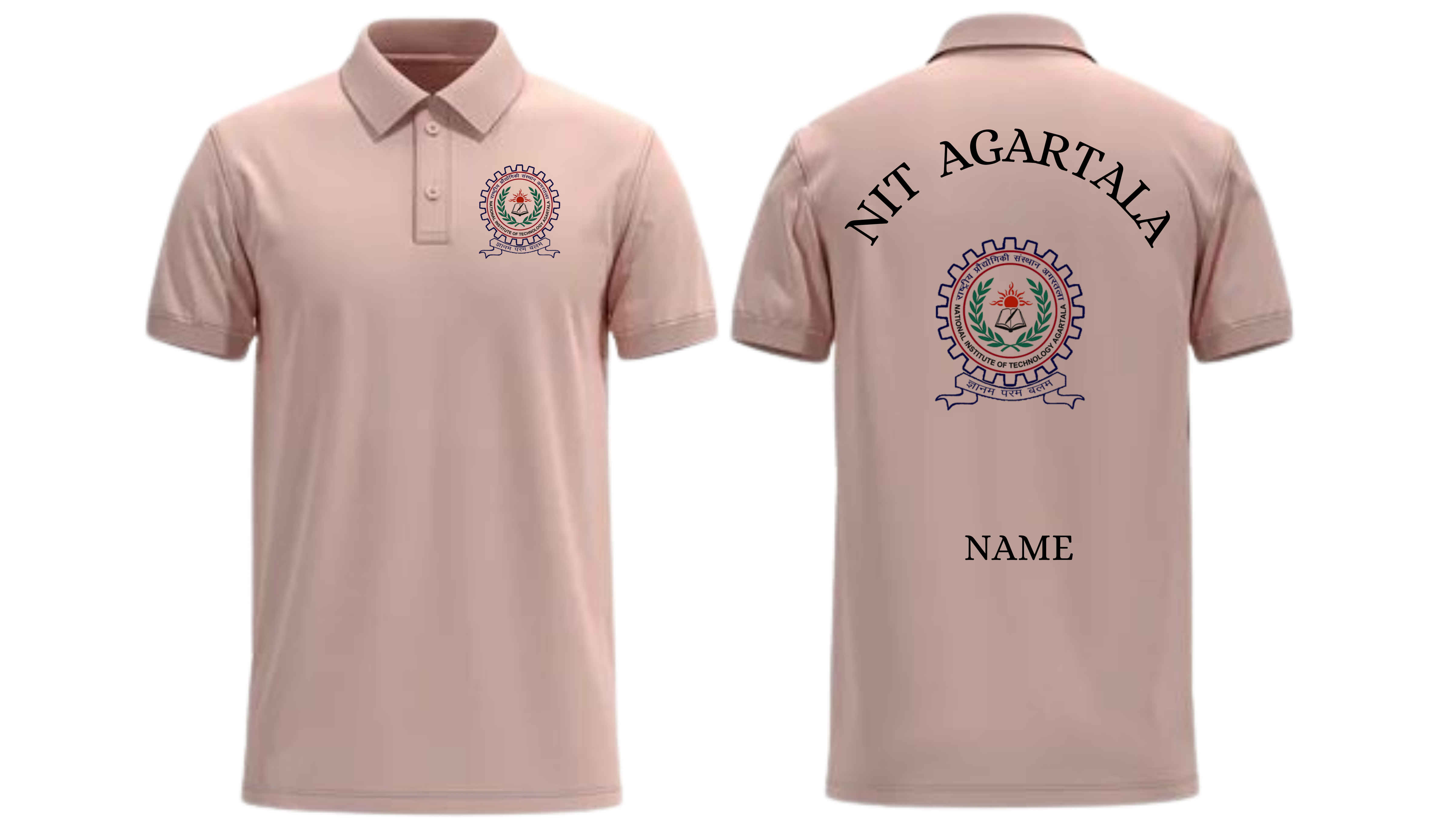 NIT Agartala POLO T-SHIRT Classic Design 1  ( Ak design )