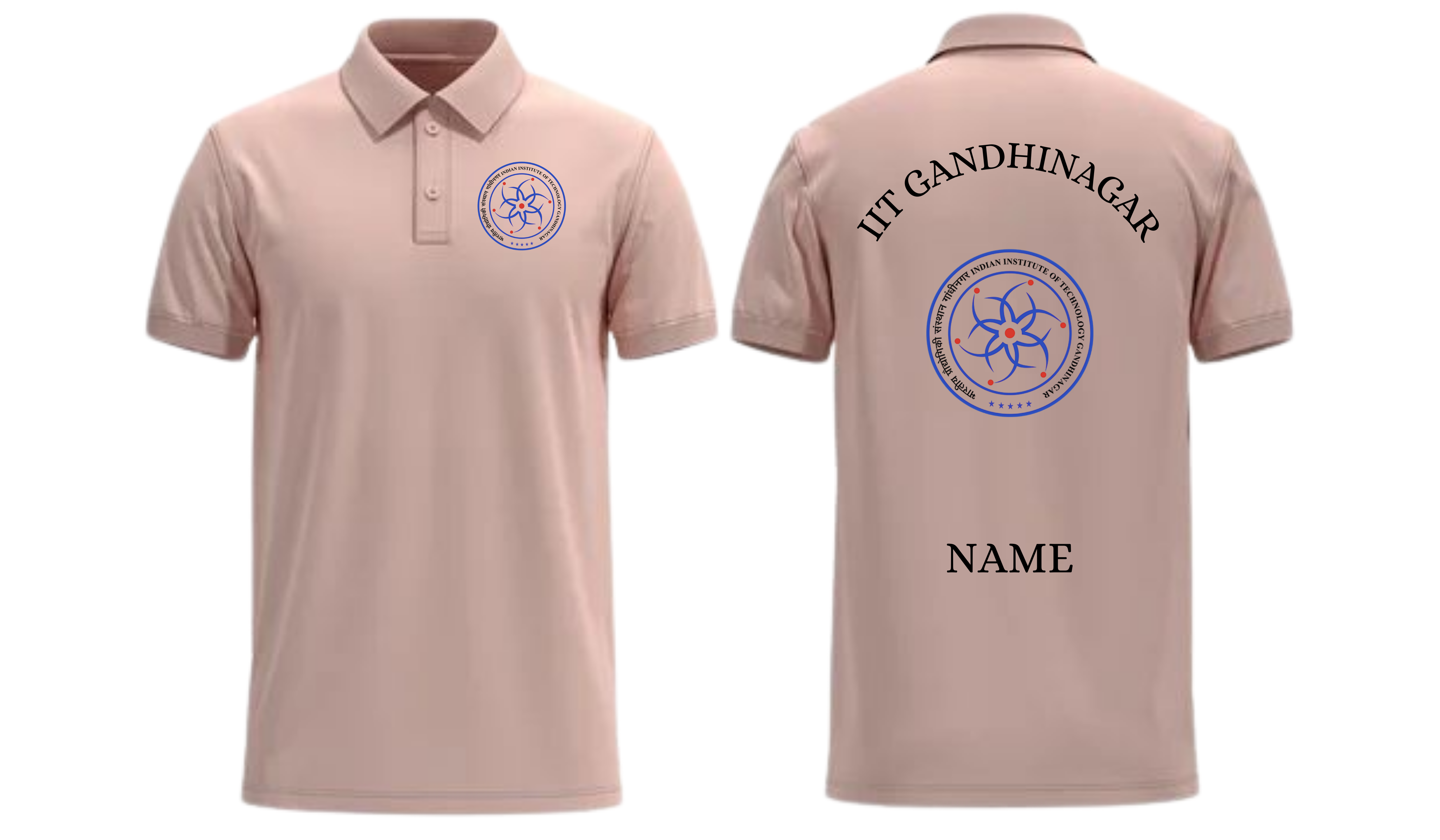 IIT Gandhinagar POLO T-SHIRT Classic Design 1 ( Ak design )