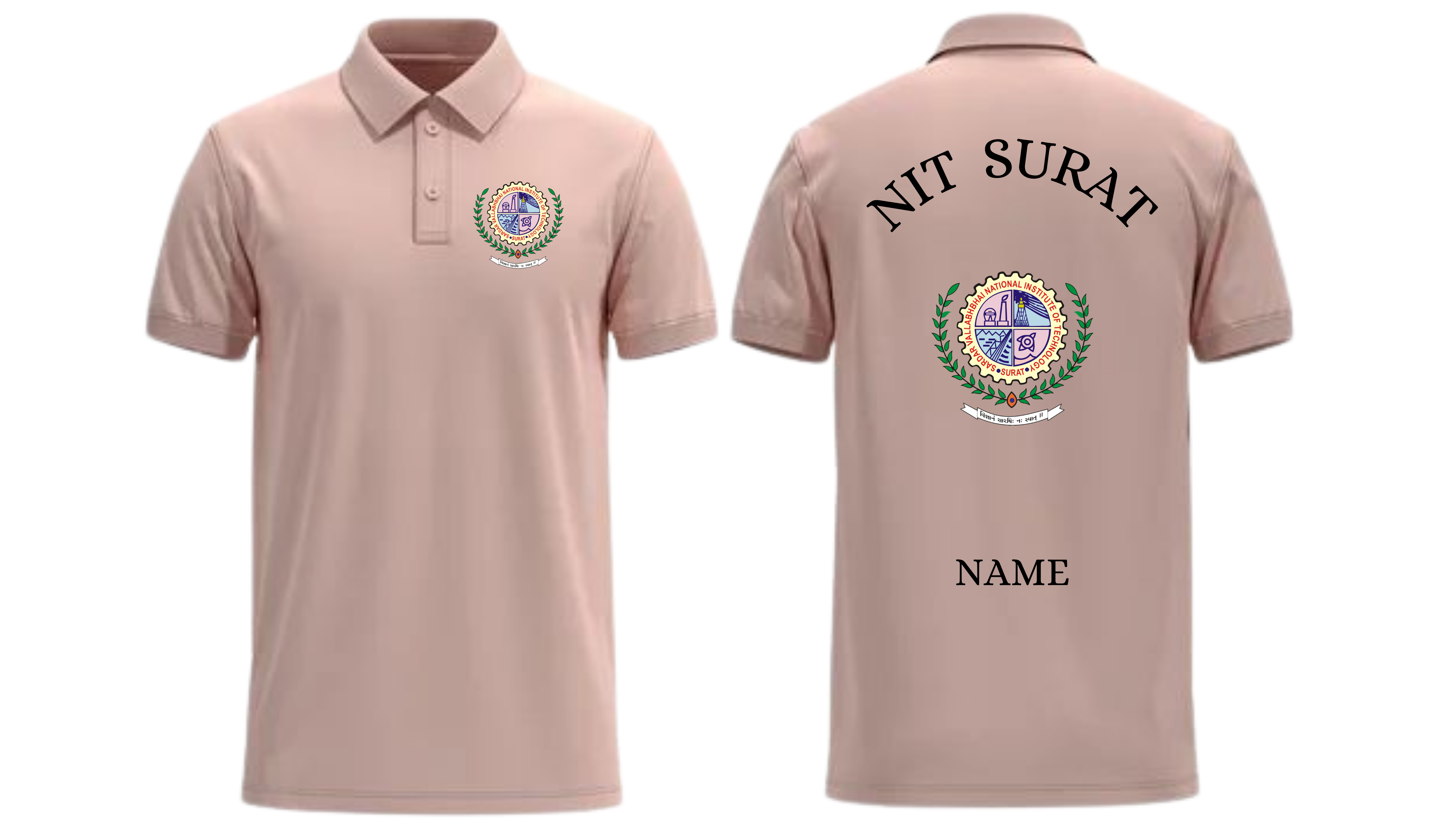 NIT Surat POLO T-SHIRT Classic Design 1 ( Ak design )