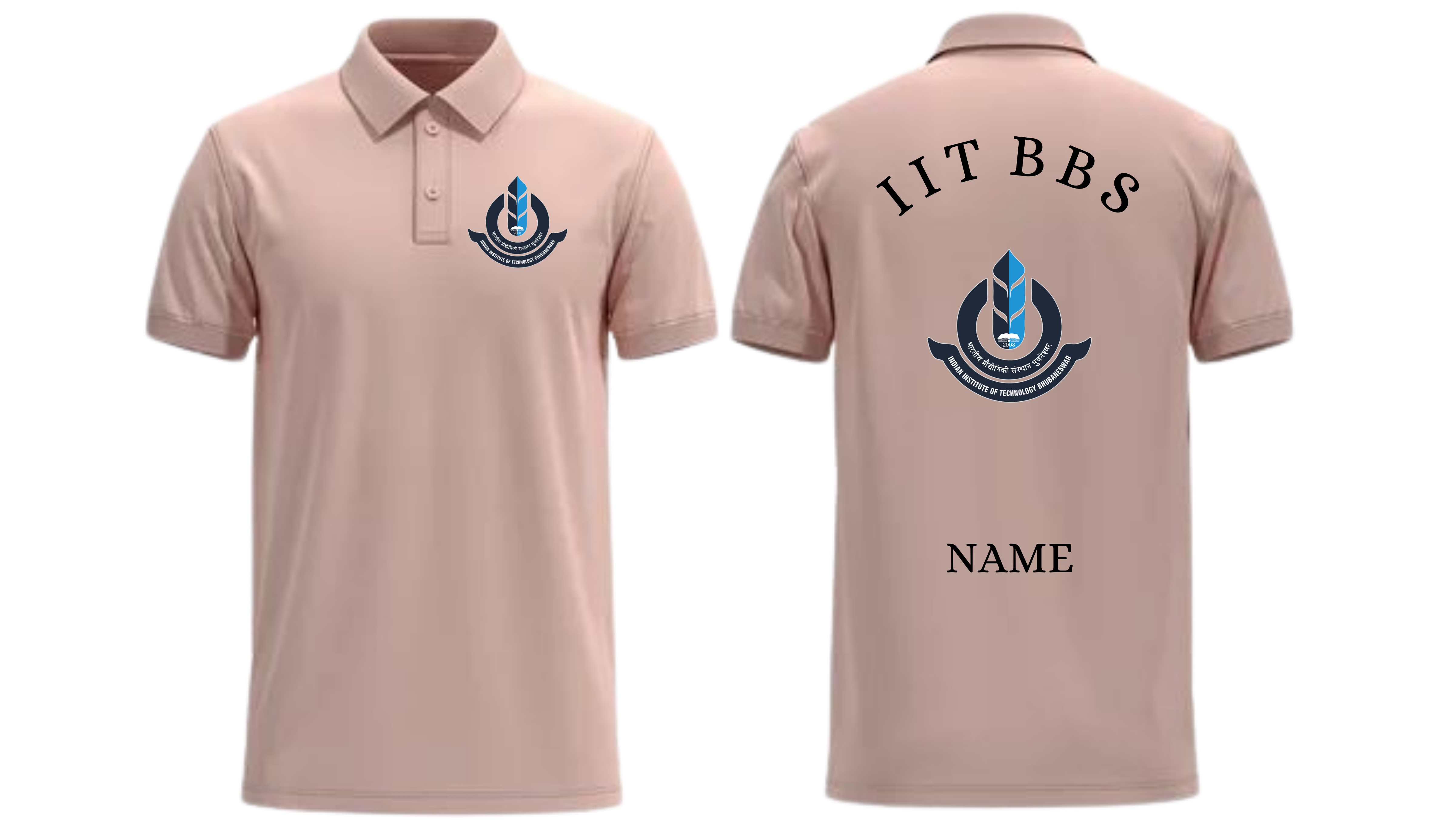 IIT Bhubaneswar POLO T-SHIRT Classic Design 1 ( Ak design )