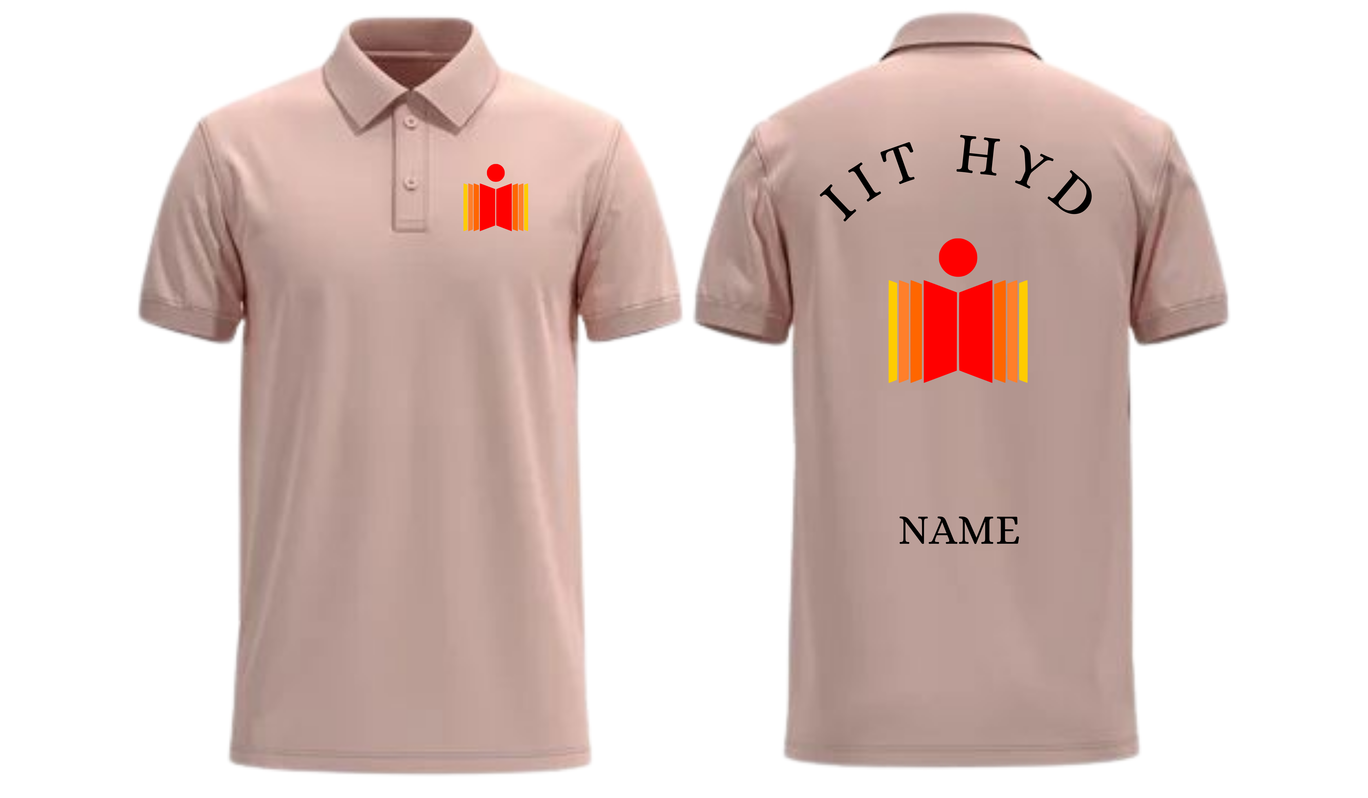 IIT HYDERABAD POLO T-SHIRT Classic Design 1 ( Ak design )