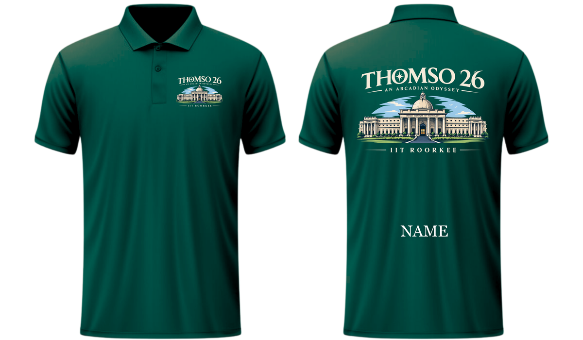 POLO TEES Design 4, THOMSO IIT Roorkee,