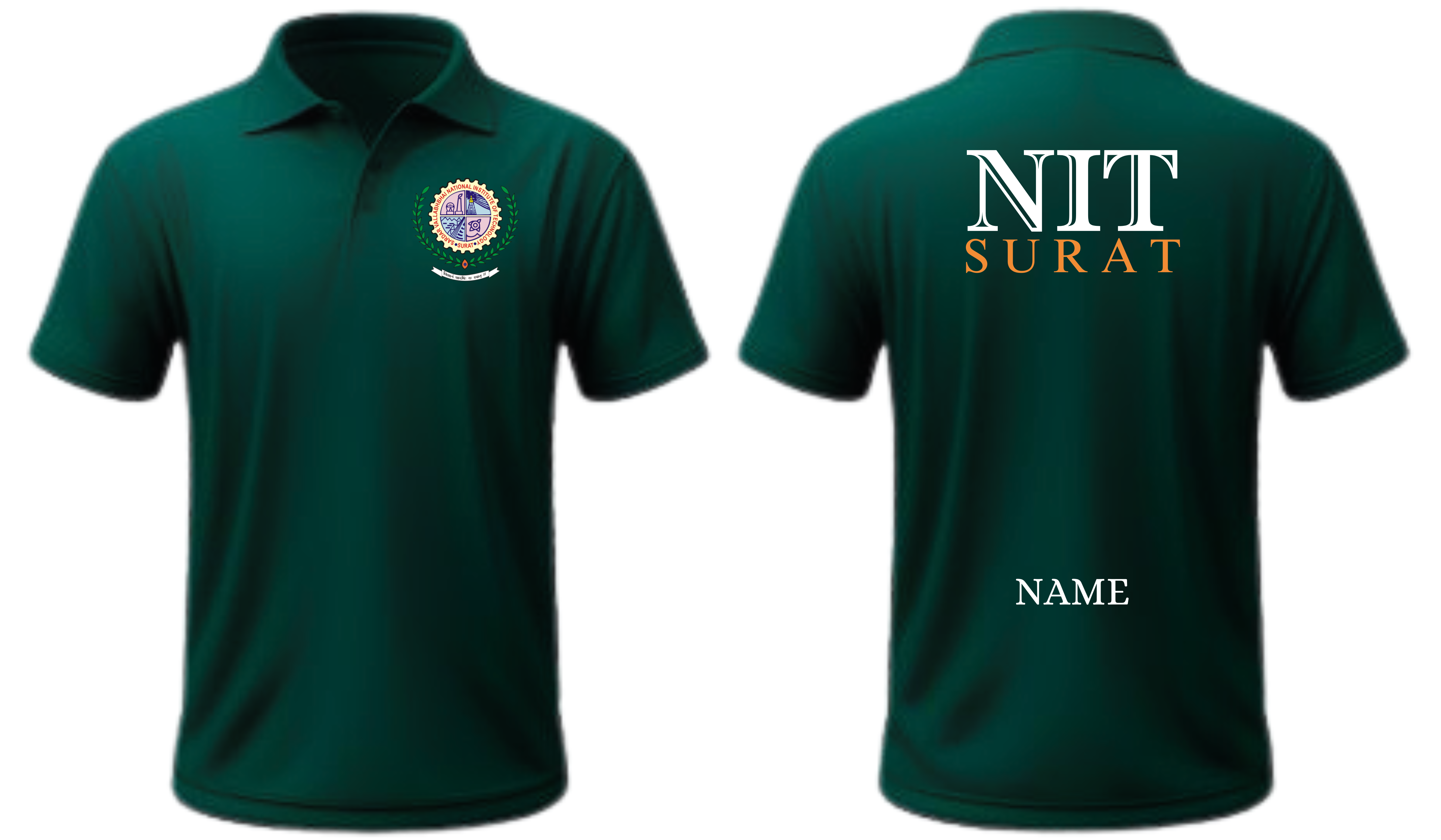 NIT Surat POLO T-SHIRT ITC Century Handtooled Design ( Ak design )