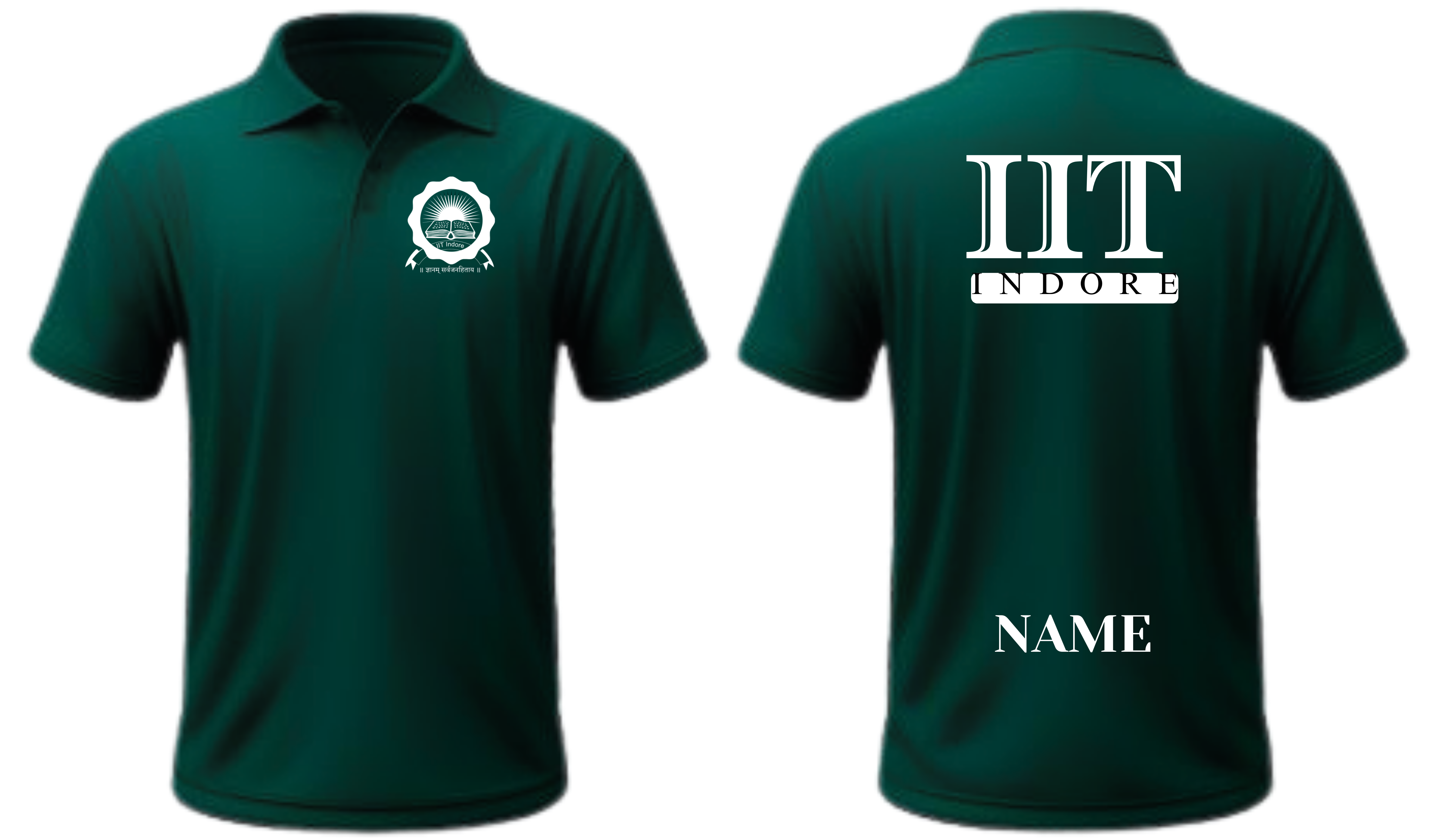 IIT INDORE POLO T-SHIRT  Design ITC Century Handtooled  Design ( Ak design )
