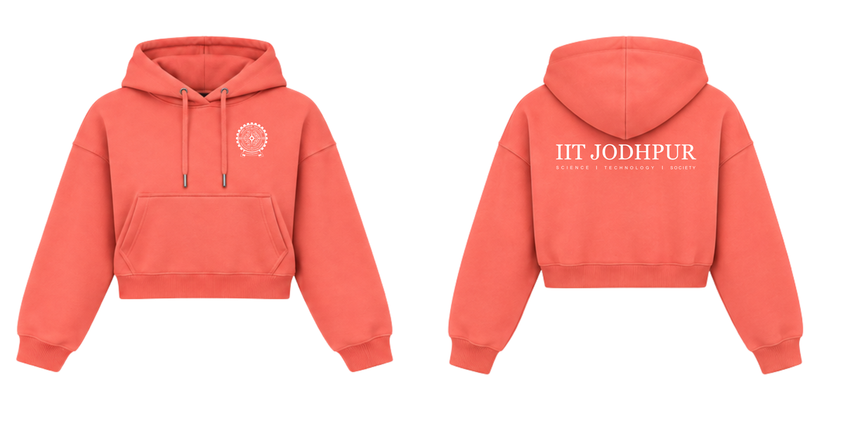 IIT JODHPUR Crop Hoodies Design 4A