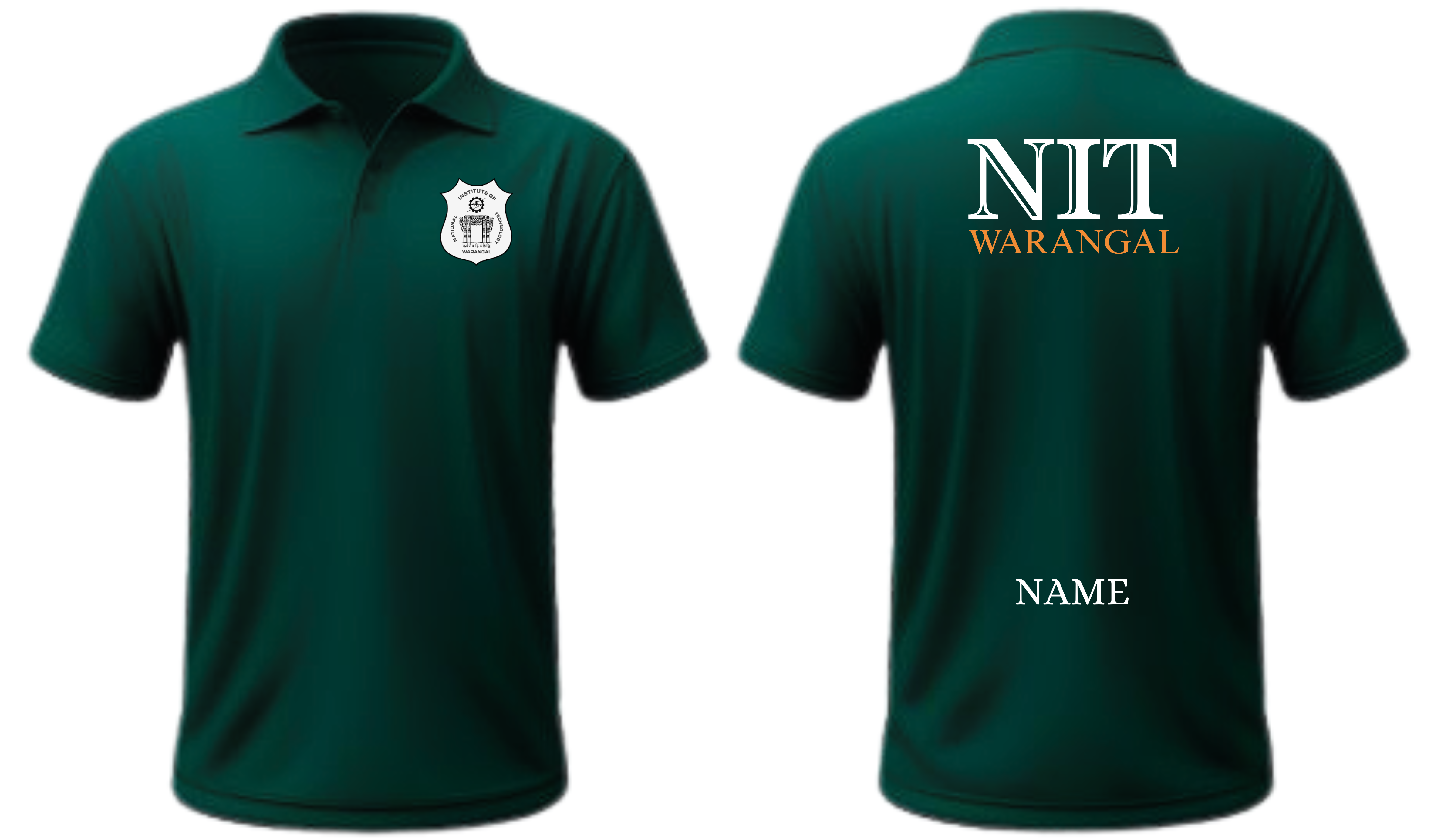 NIT Warangal POLO T-SHIRT ITC Century Handtooled Design ( Ak design )
