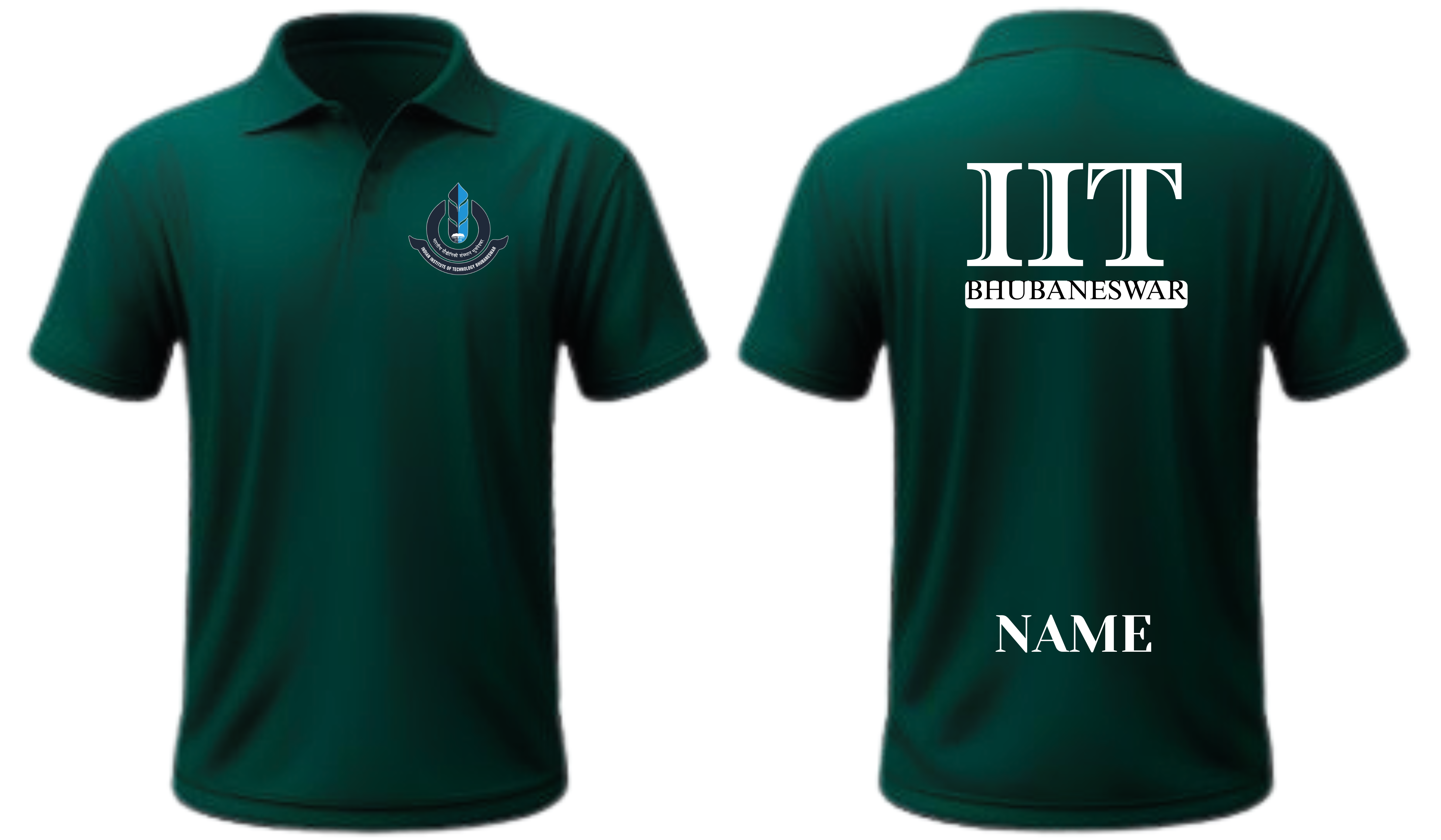 IIT Bhubaneswar POLO T-SHIRT ITC Century Handtooled Design ( Ak design )