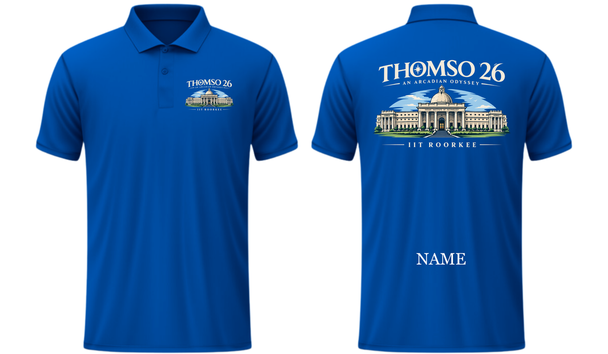 POLO TEES Design 4, THOMSO IIT Roorkee,