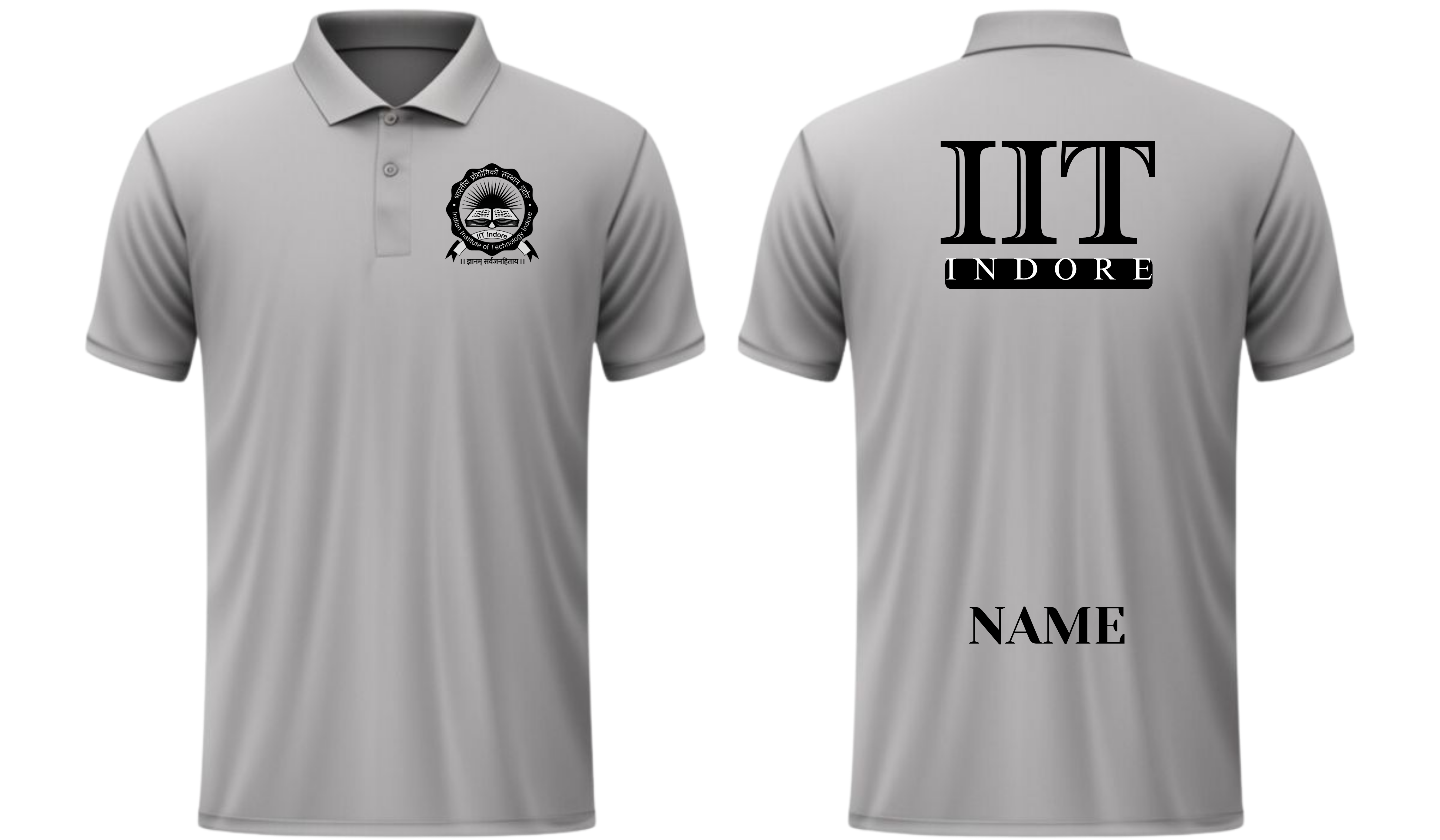 IIT INDORE POLO T-SHIRT  Design ITC Century Handtooled  Design ( Ak design )