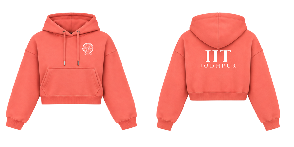 IIT JODHPUR Crop Hoodies Design 3A