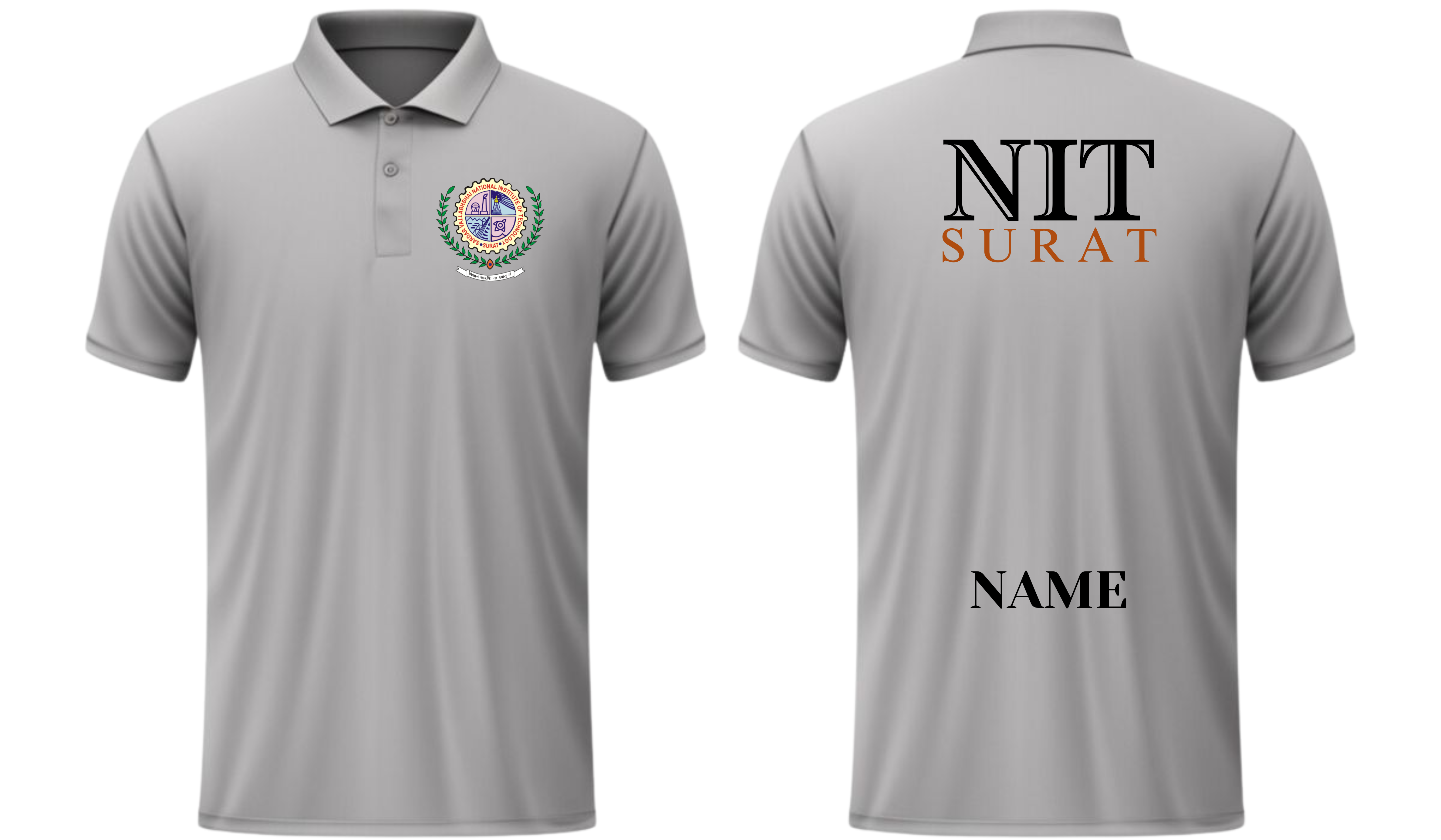 NIT Surat POLO T-SHIRT ITC Century Handtooled Design ( Ak design )
