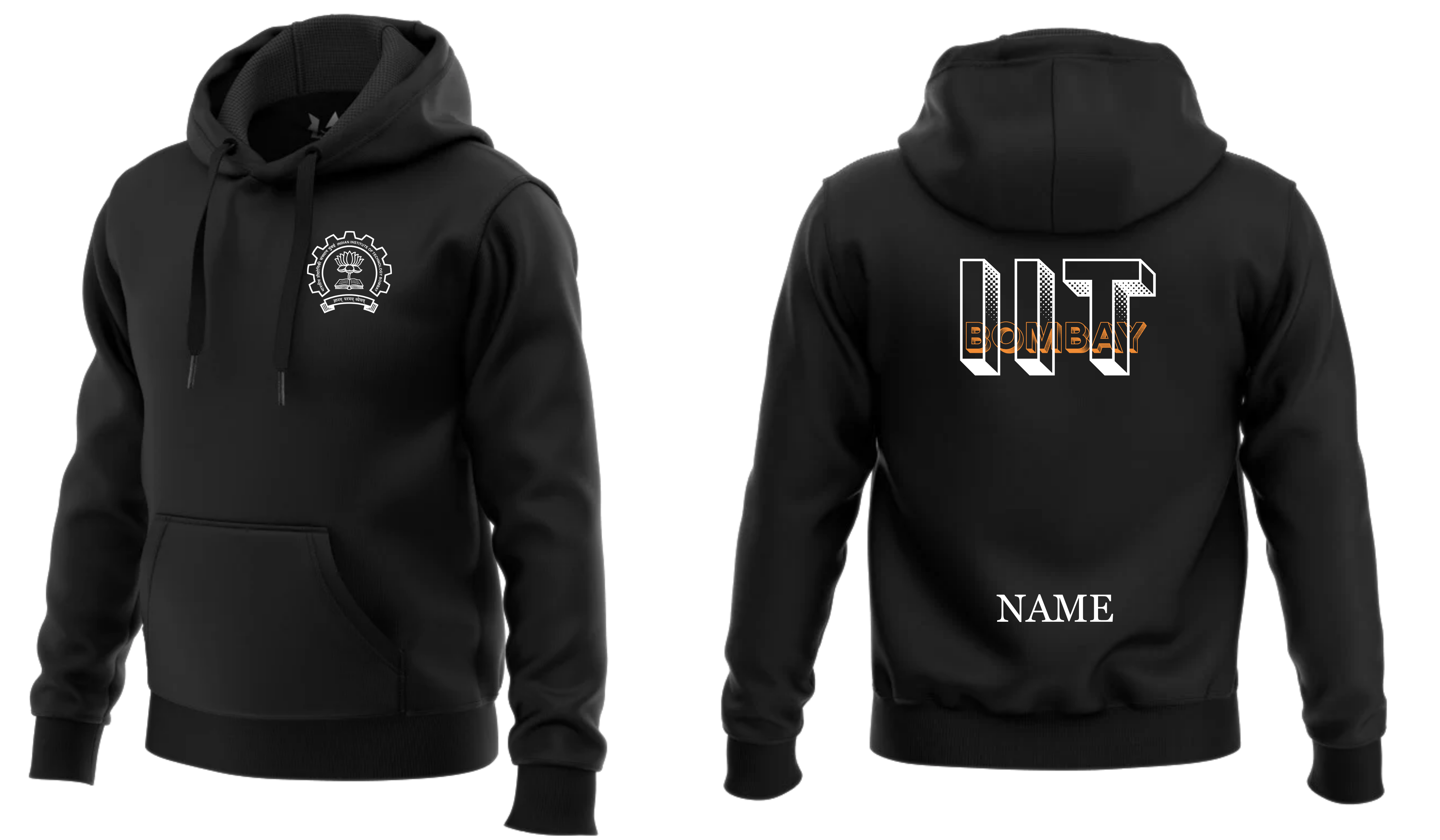 IIT BOMBAY Hoodies Classic Design 4 ( Ak Design )