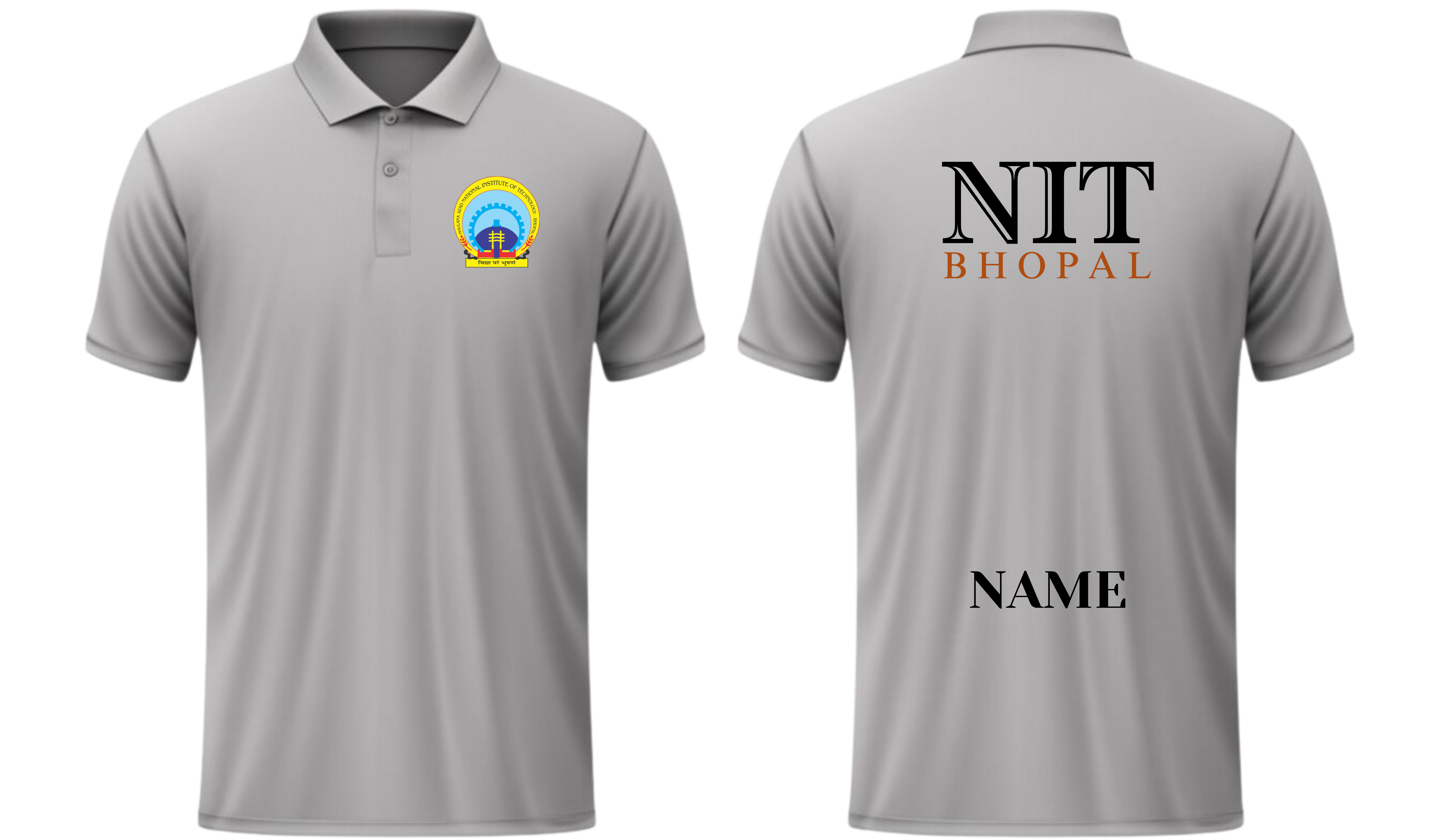 NIT BHOPAL POLO T-SHIRT ITC Century Handtooled Design  ( Ak design )