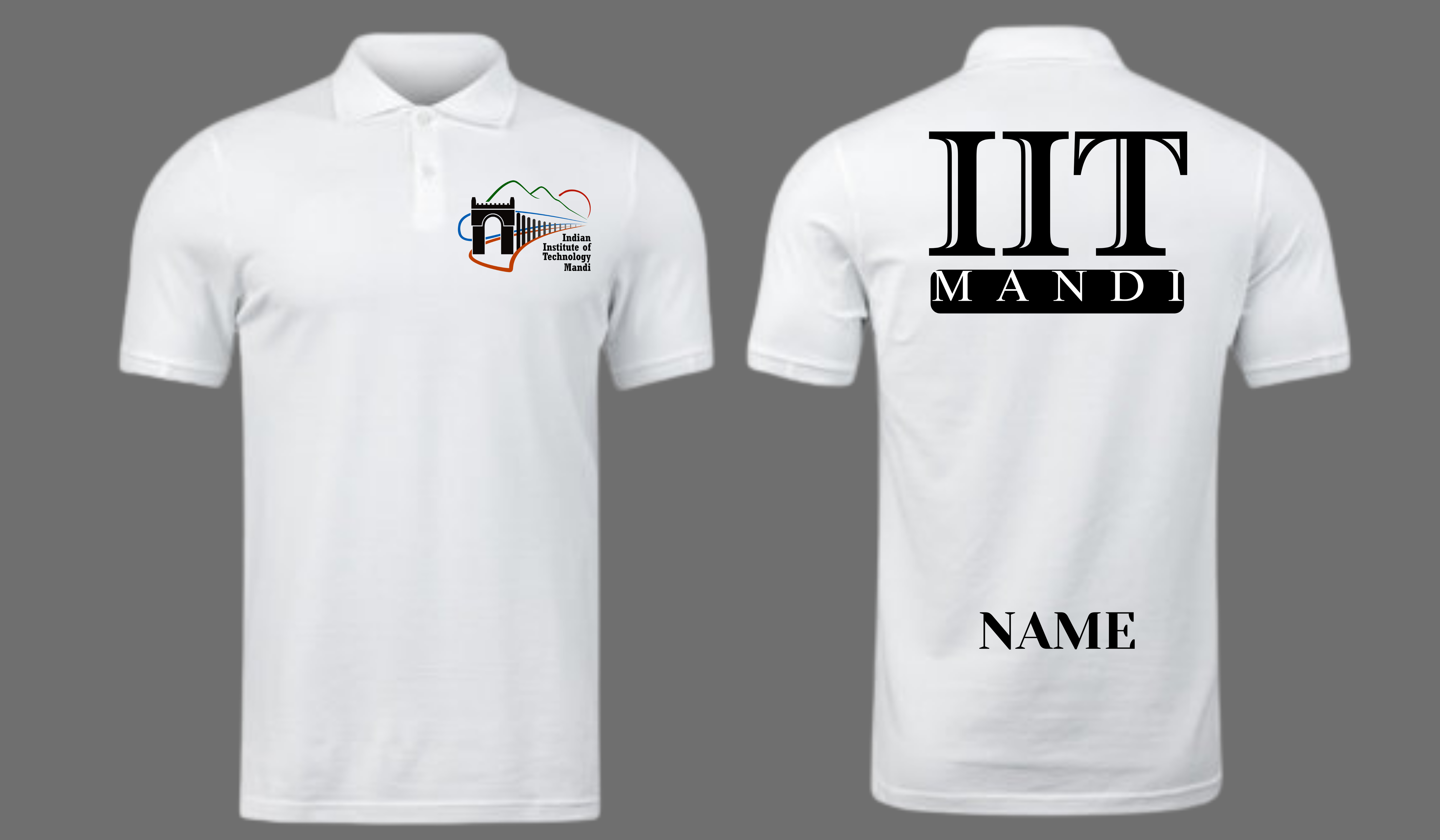 IIT Mandi Polo T-SHIRT ITC Century handtooled  Design ( CampusCart Design )