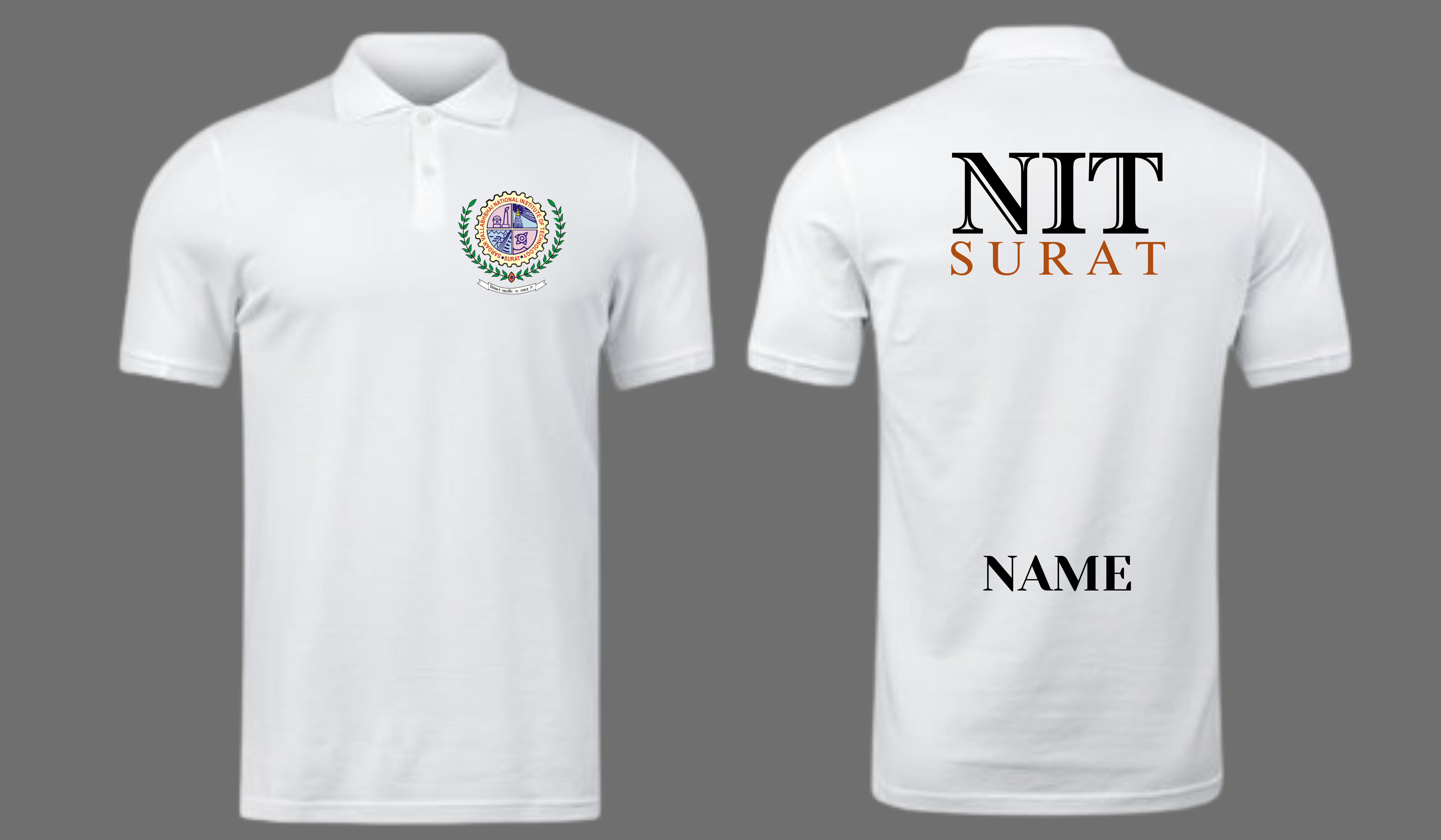 NIT Surat POLO T-SHIRT ITC Century Handtooled Design ( Ak design )