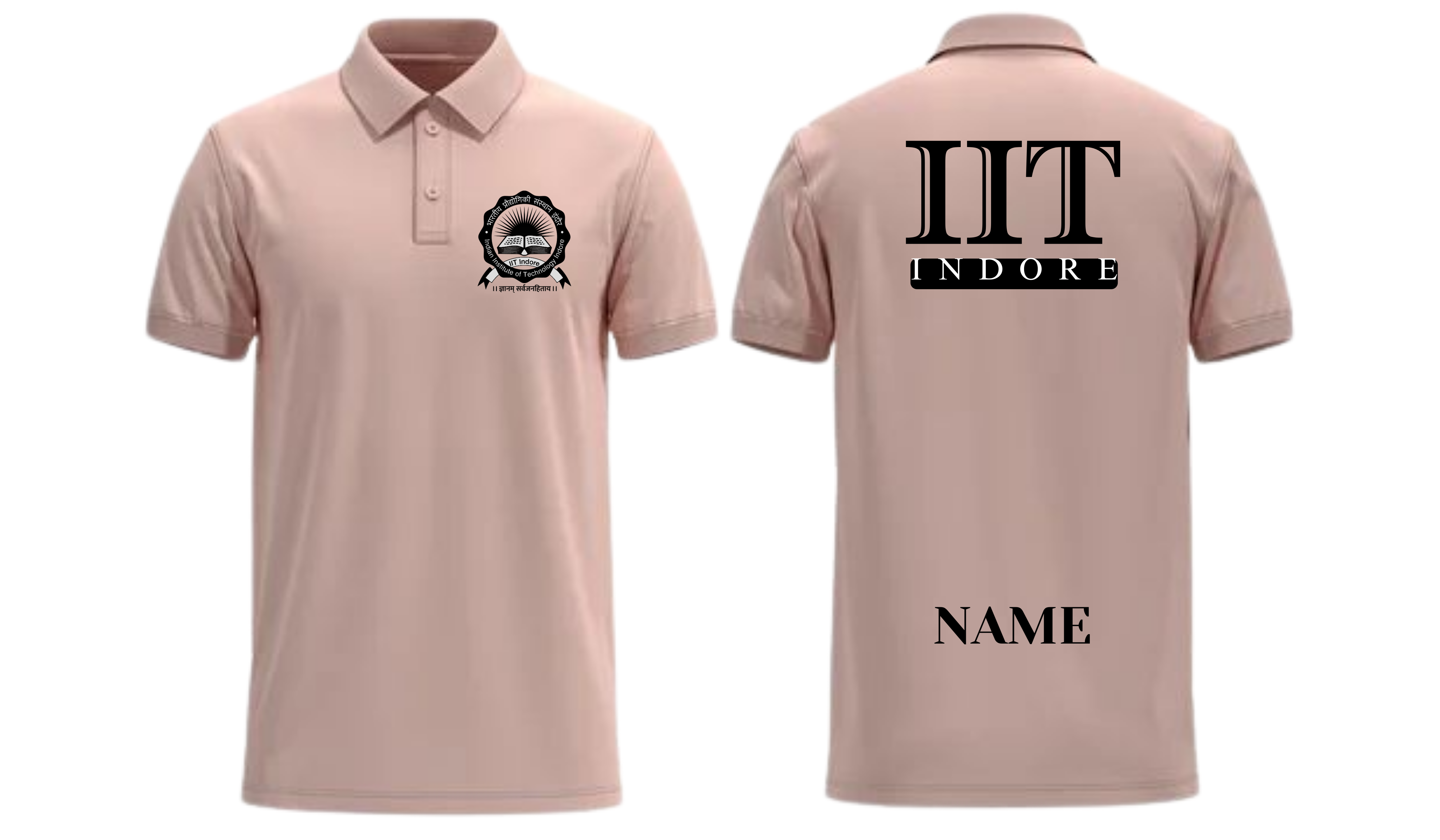 IIT INDORE POLO T-SHIRT  Design ITC Century Handtooled  Design ( Ak design )