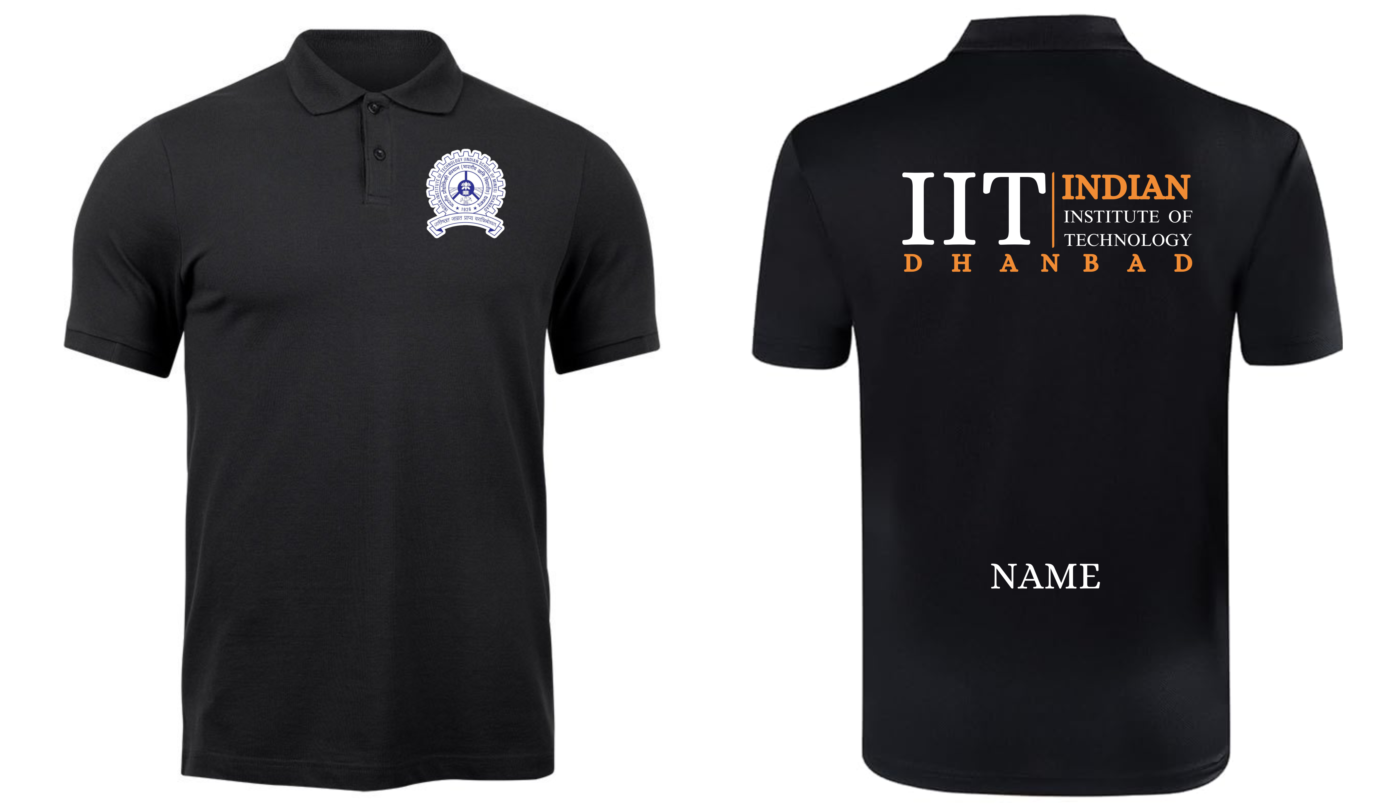 IIT Dhanbad POLO T-SHIRT Classic Design 2 ( Ak design )