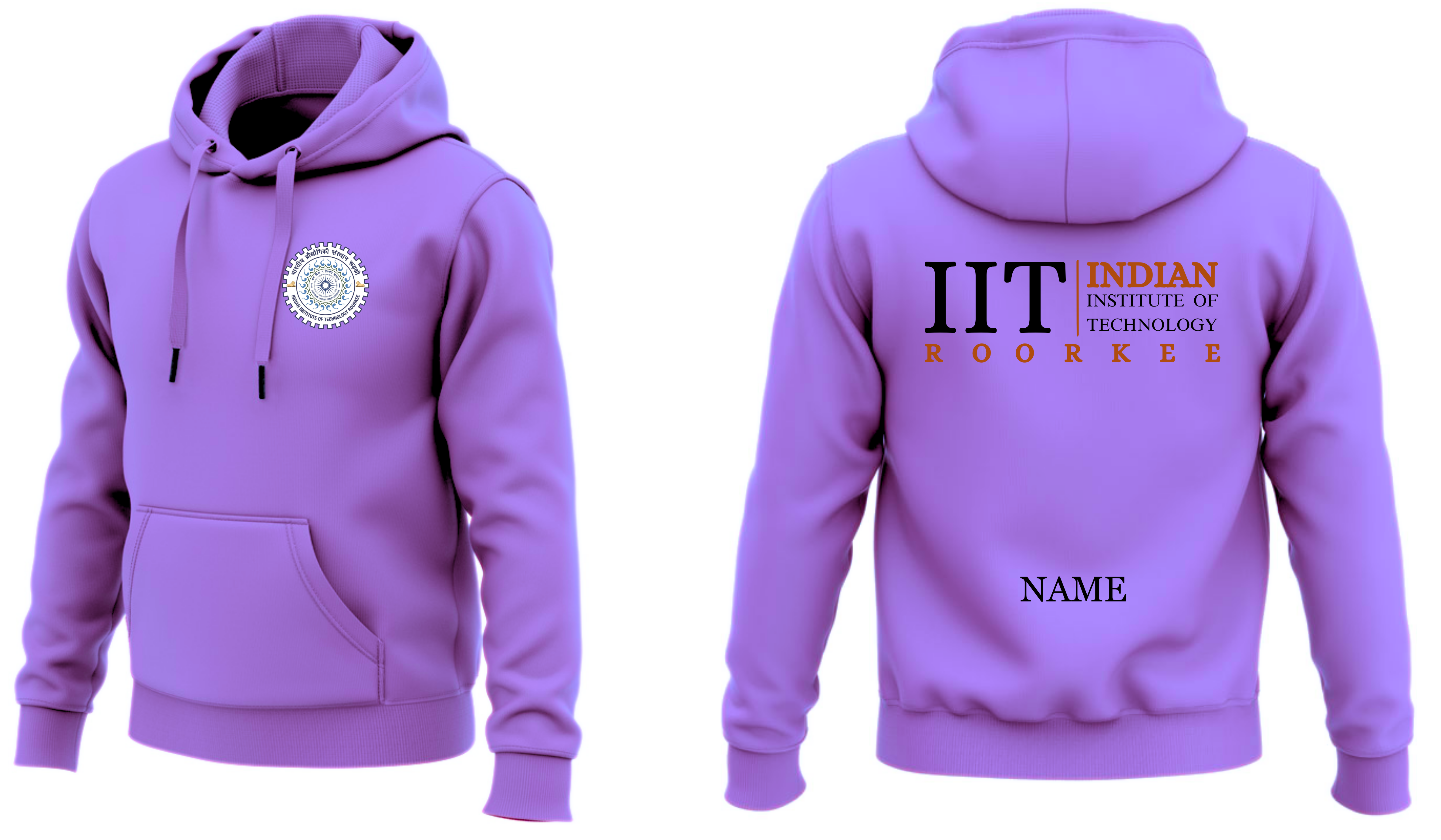 IIT ROORKEE Hoodies Classic Design 2 ( Ak Design )