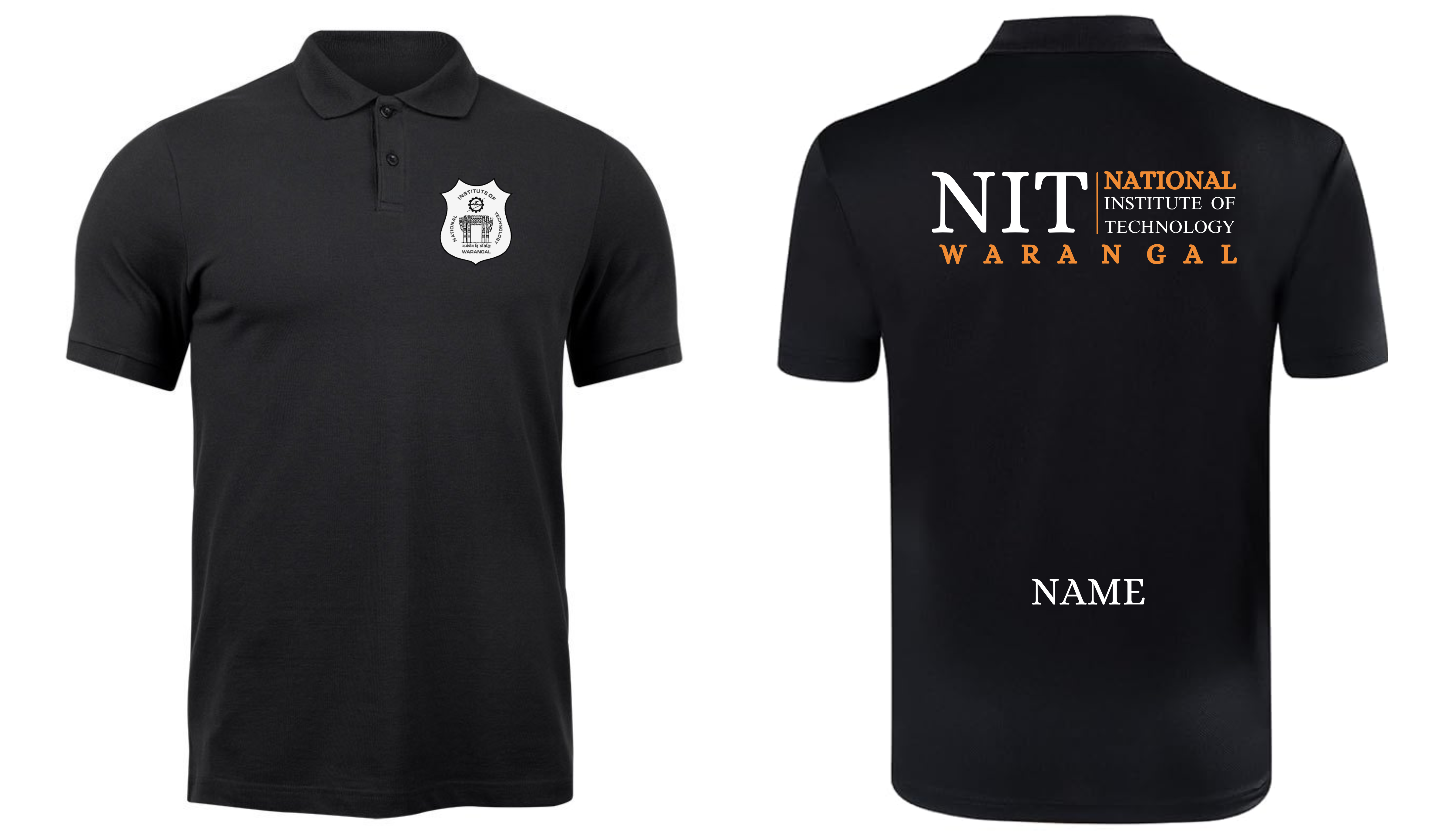 NIT Warangal POLO T-SHIRT Classic Design 2 ( Ak design )